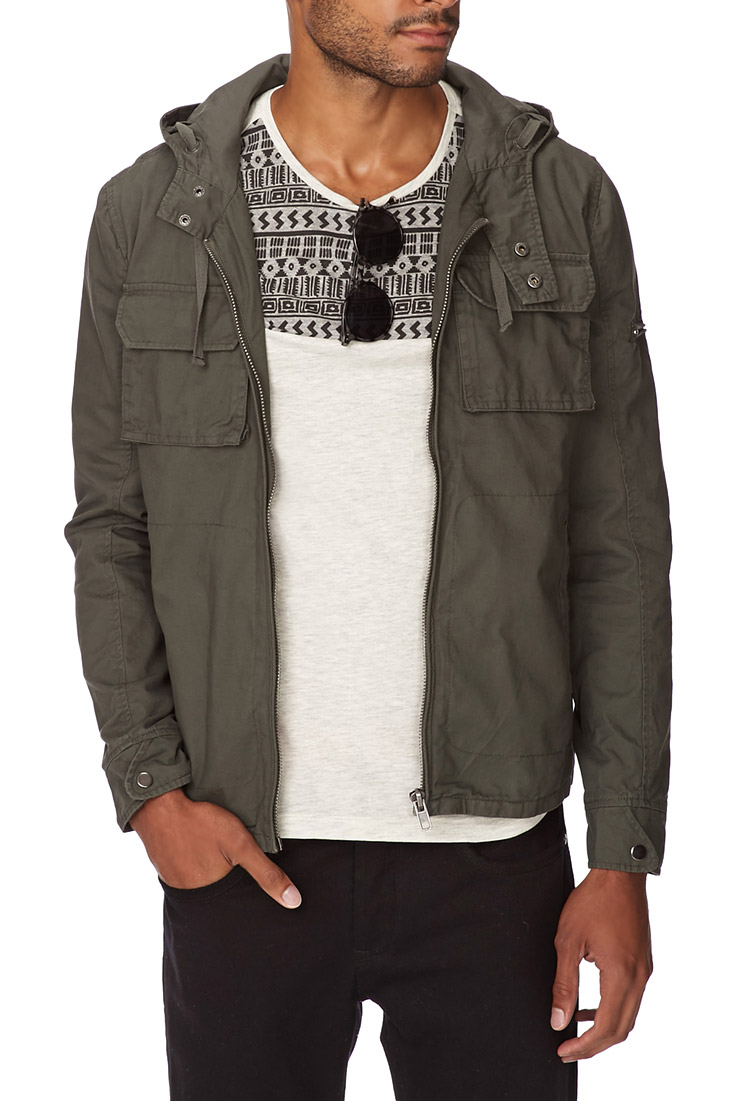 mens cargo jacket olive