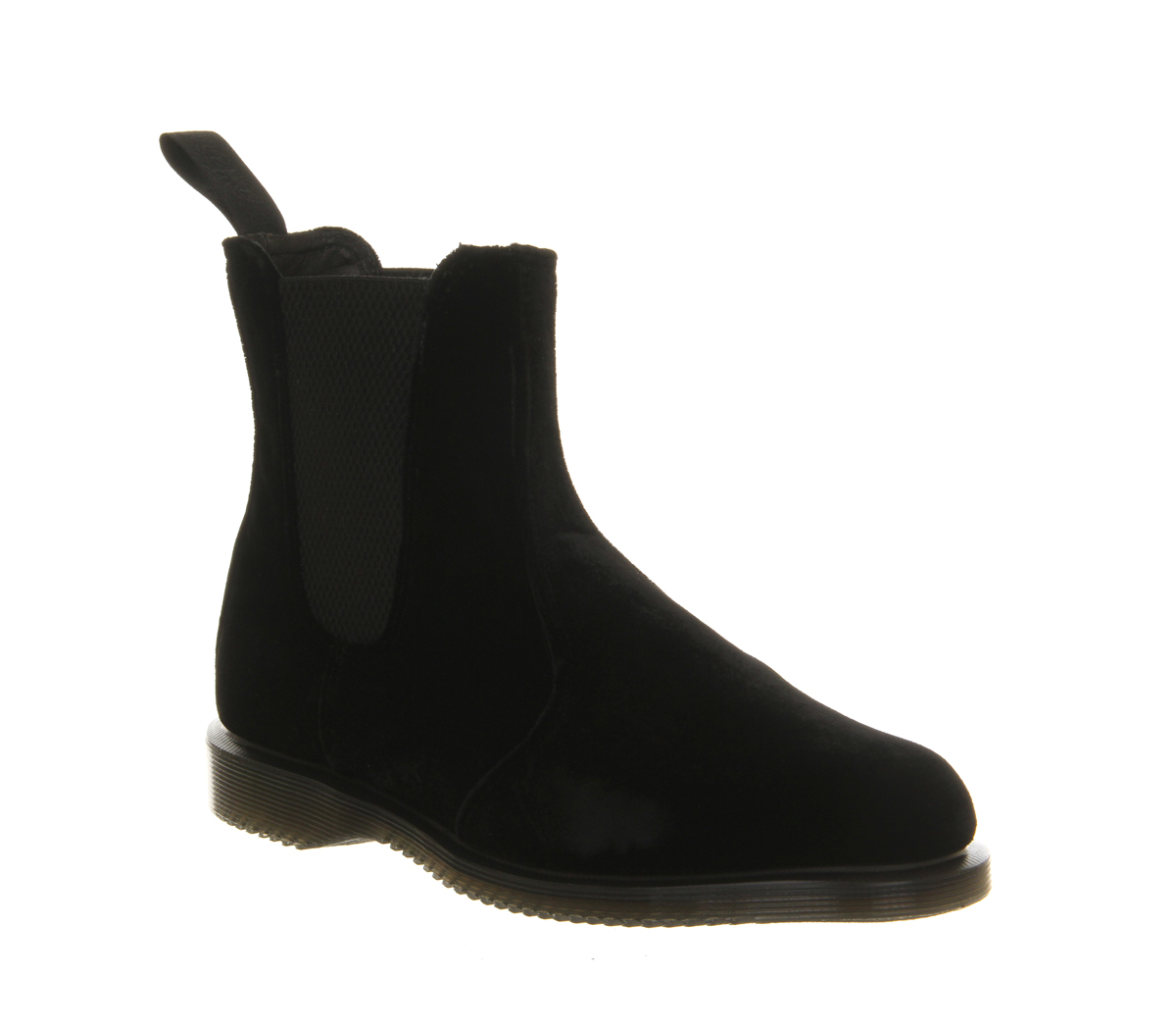 dr martens velvet chelsea boots