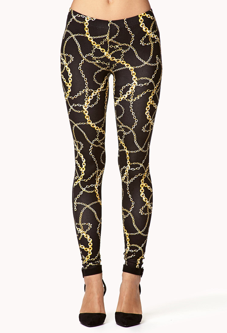 Forever 21 Chain Print Leggings in 