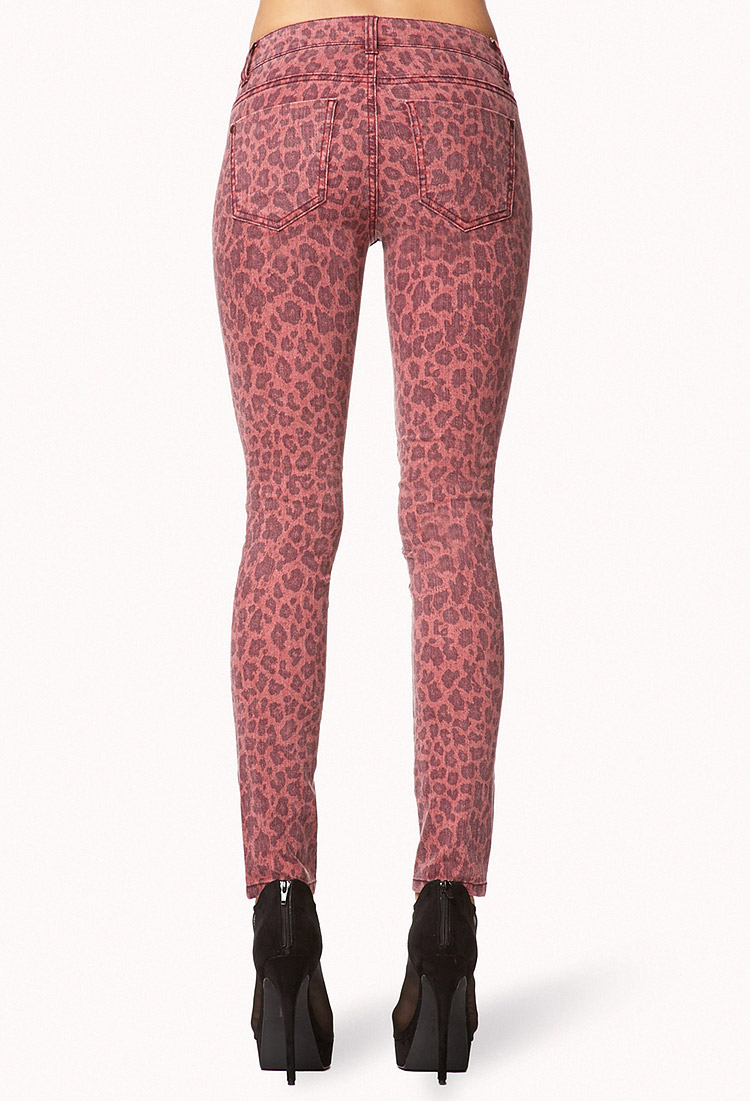 leopard print skinny jeans forever 21