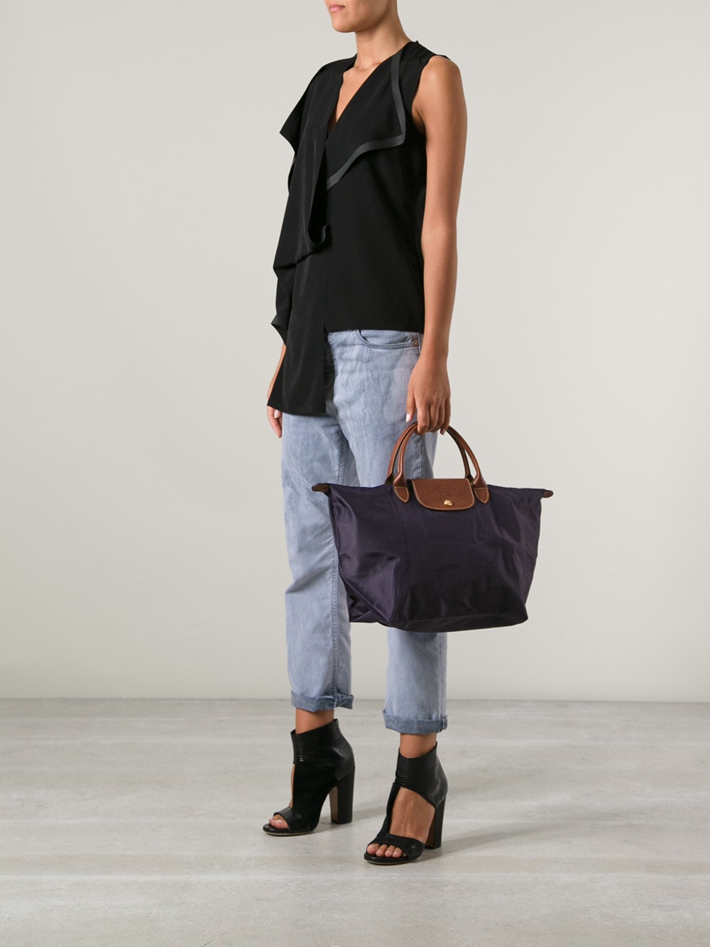 Longchamp Le Pliage Tote Bag in Purple Lyst