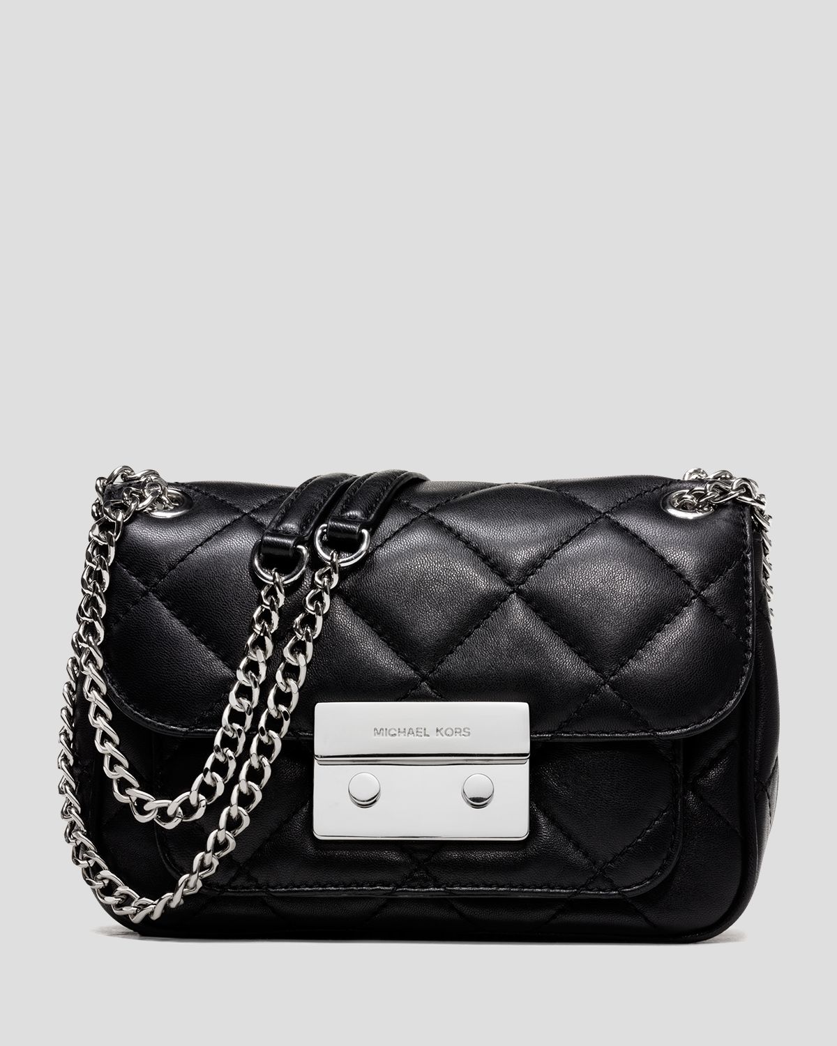 MICHAEL Michael Kors Shoulder Bag - Sloan Small Quilted in Black - Lyst
