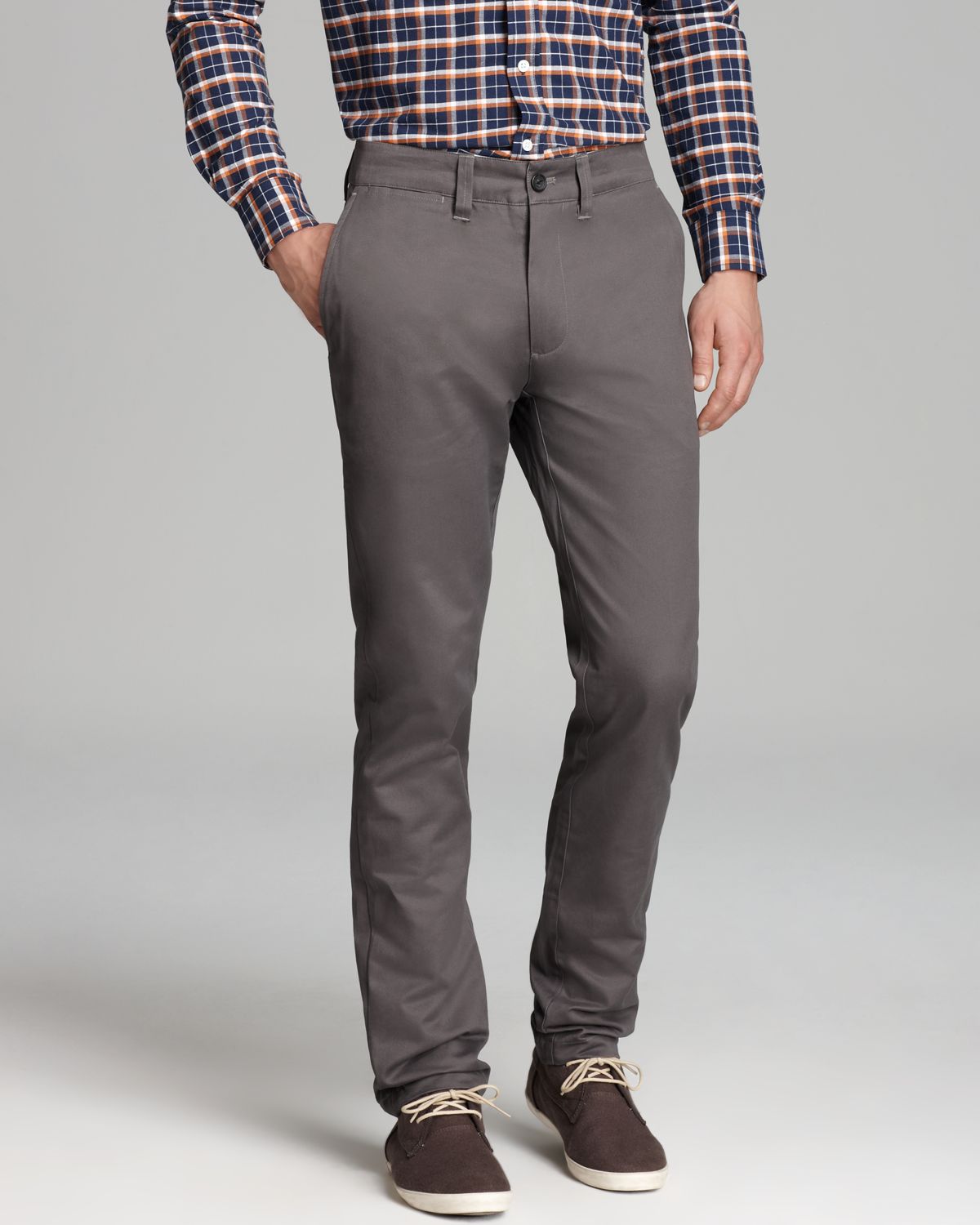 dark grey chino pants