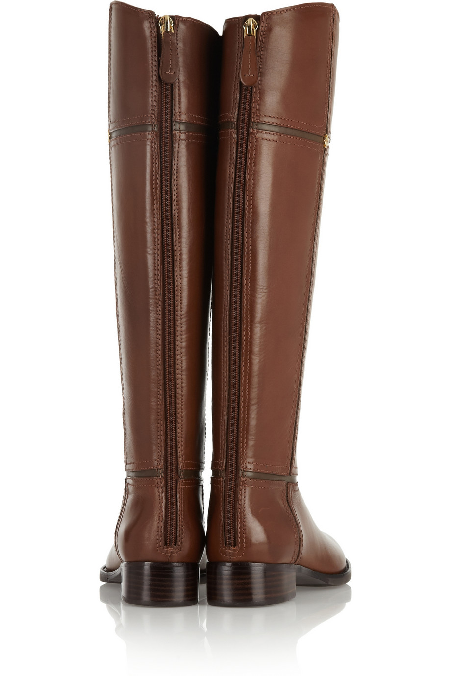 Tory Burch Juliet Leather Riding Boots in Brown - Lyst