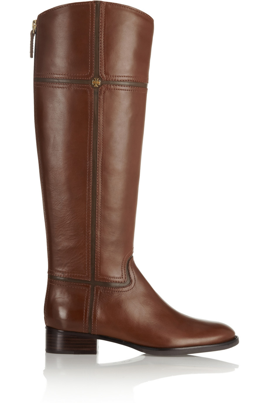 Tory Burch Juliet Leather Riding Boots in Brown - Lyst