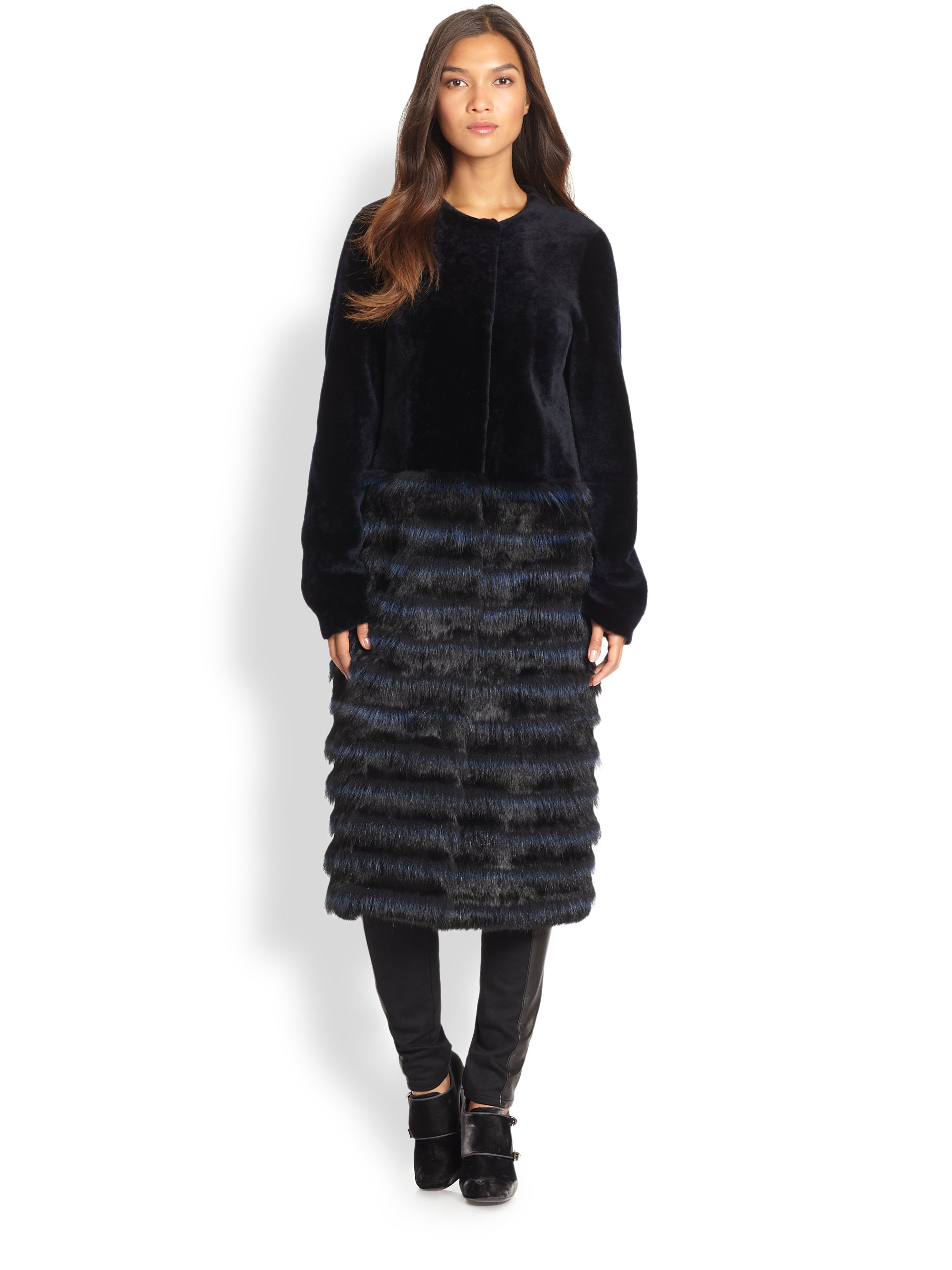 tory burch fur jacket