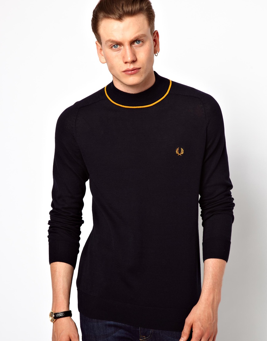 fred perry polo neck
