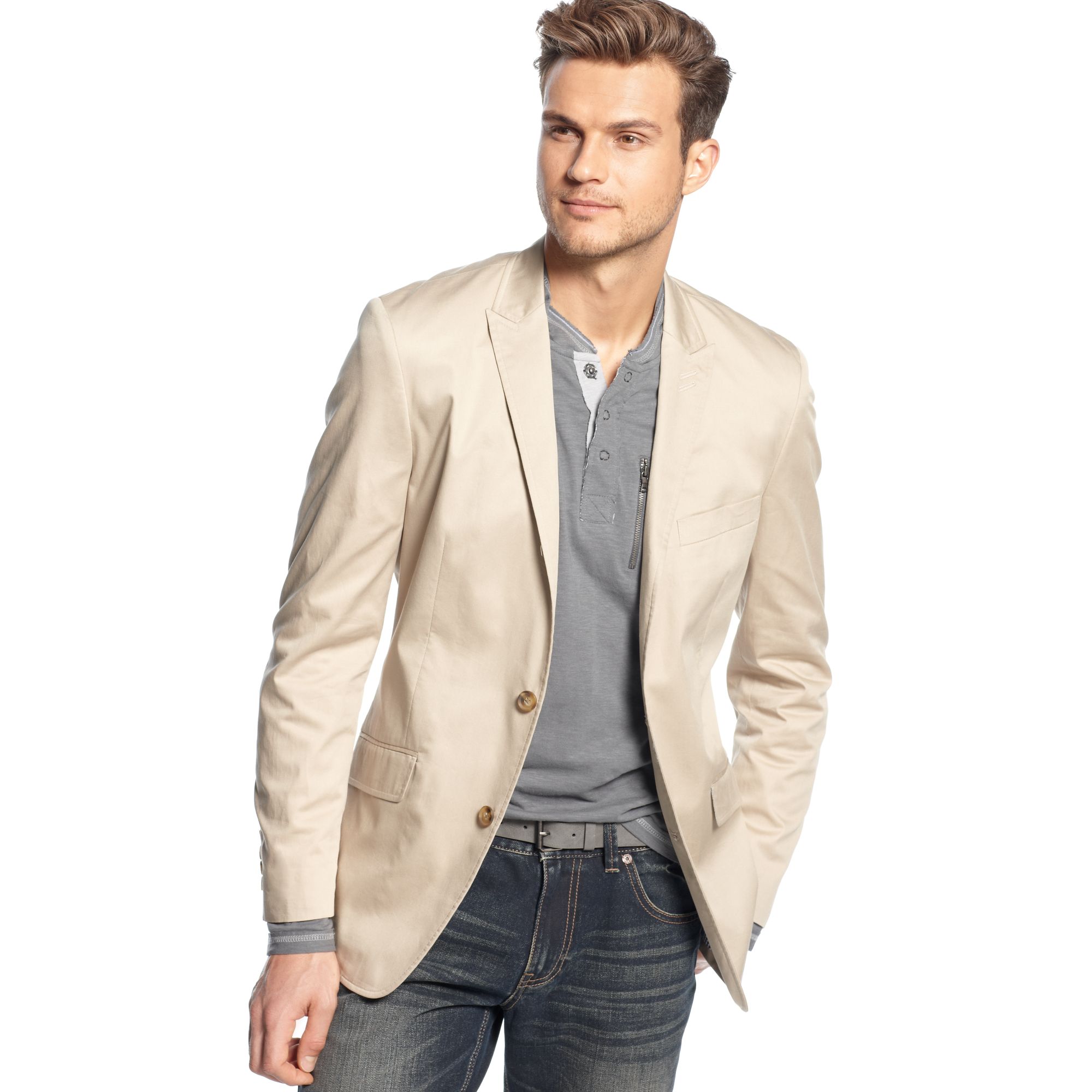 Lyst Inc International Concepts Jadenn Slim Fit Blazer in Natural for Men