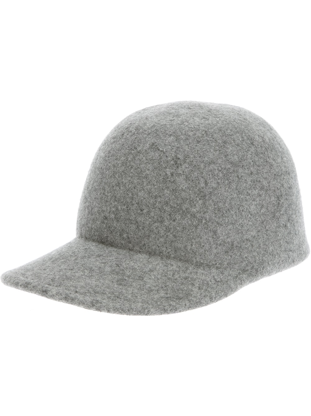 grey felt cap
