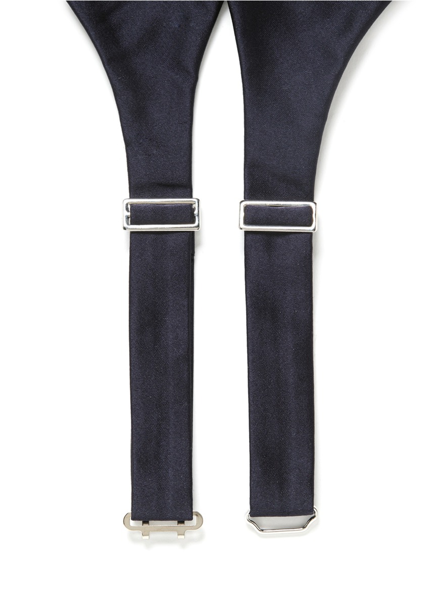 Lyst Armani Silk Bow Tie Cummerbund Set in Blue for Men