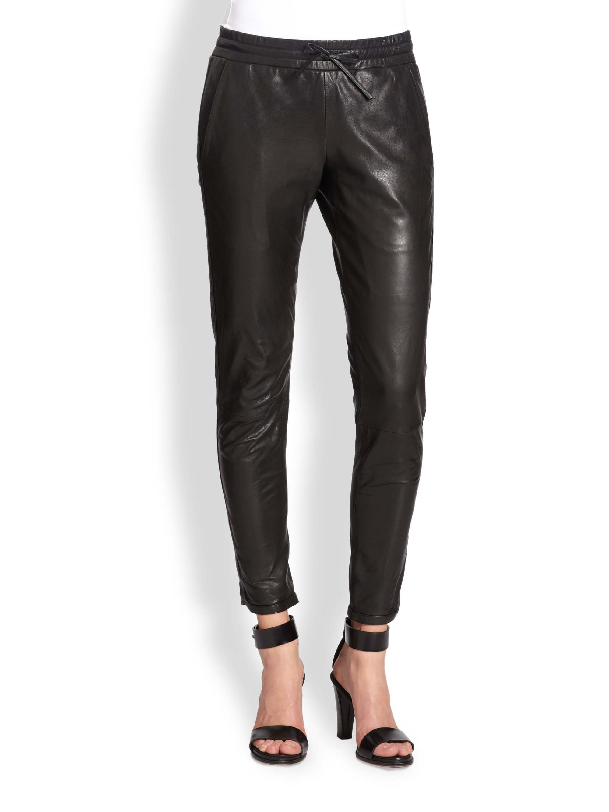 bec and bridge leather pants