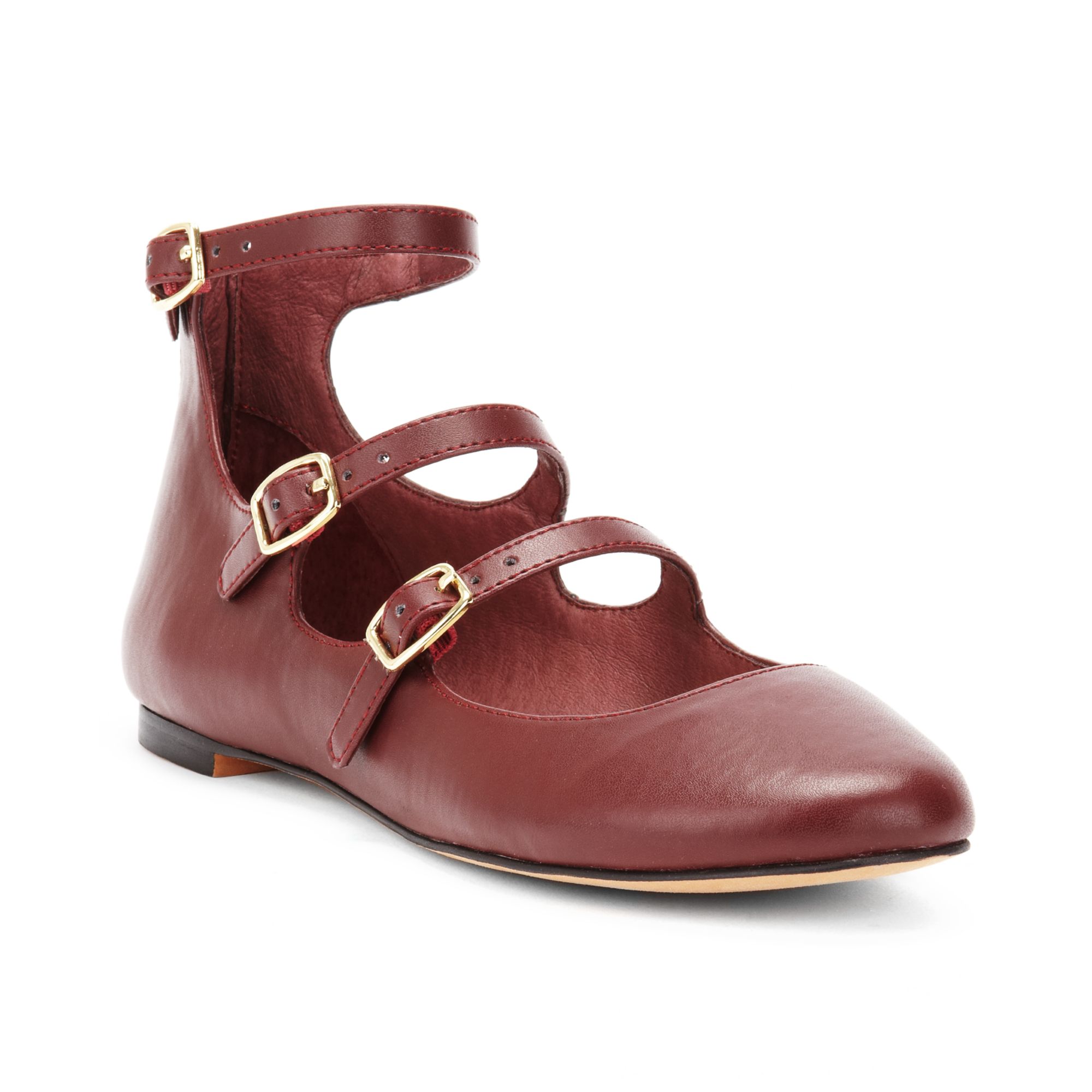 oxblood mary janes