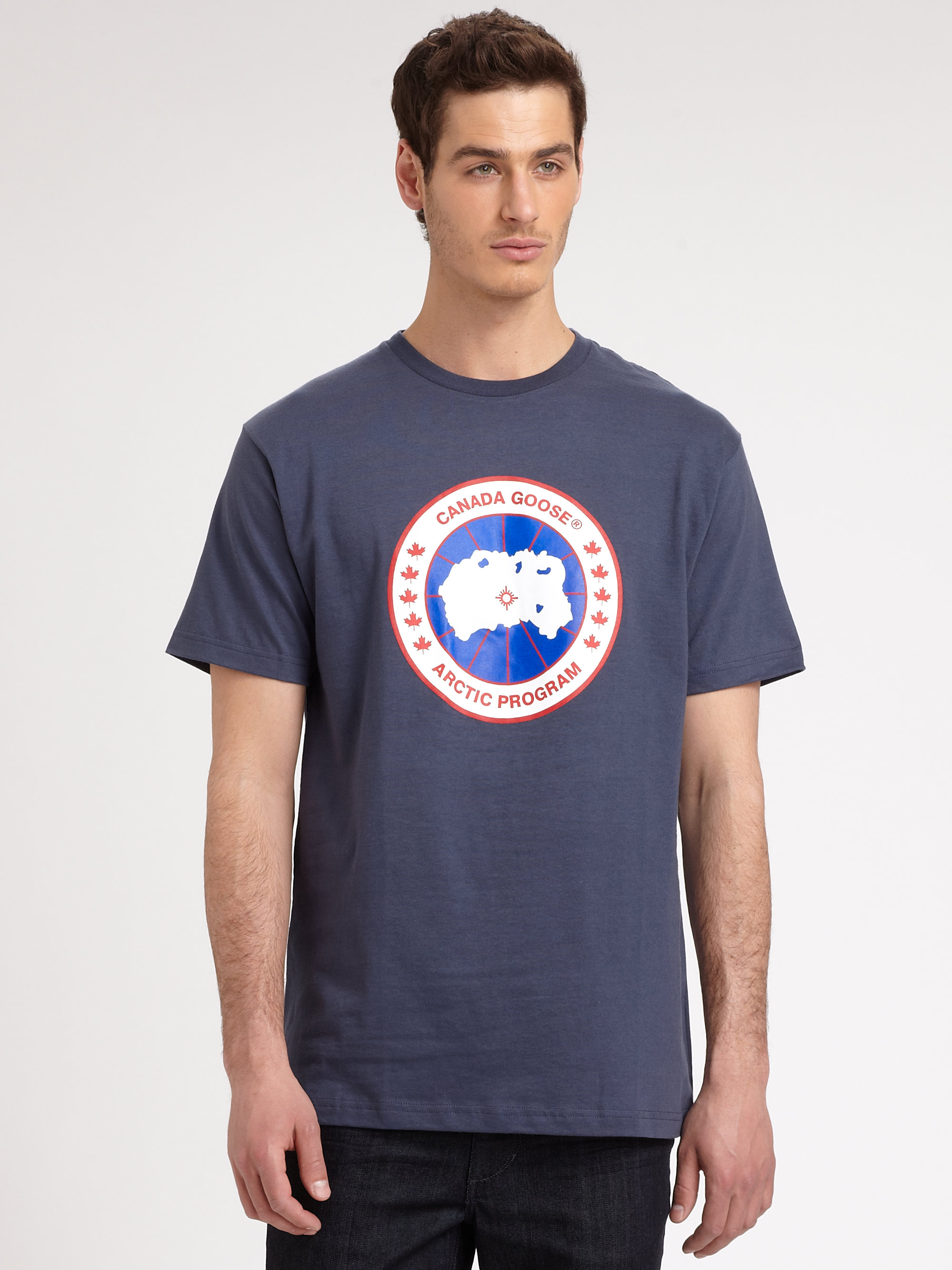 Lyst - Canada Goose Cotton Tee in Blue for Men