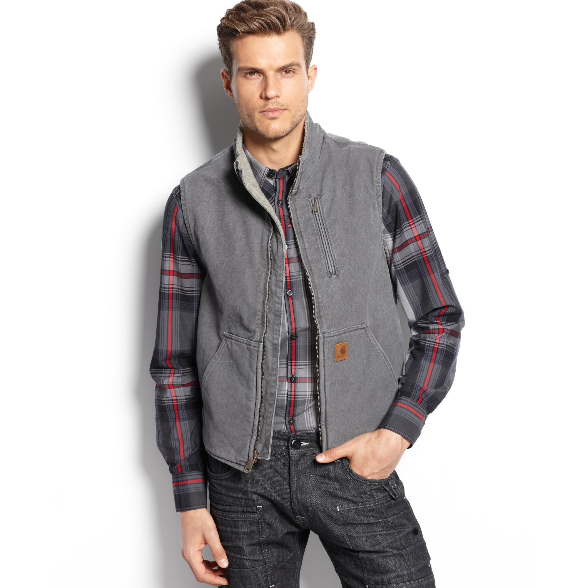gray carhartt jacket