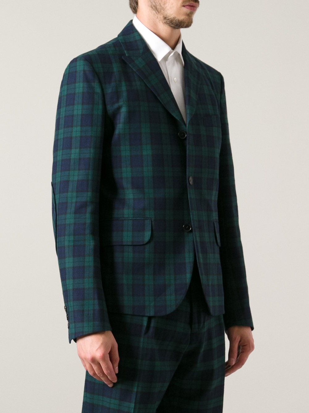 tartan suit jacket