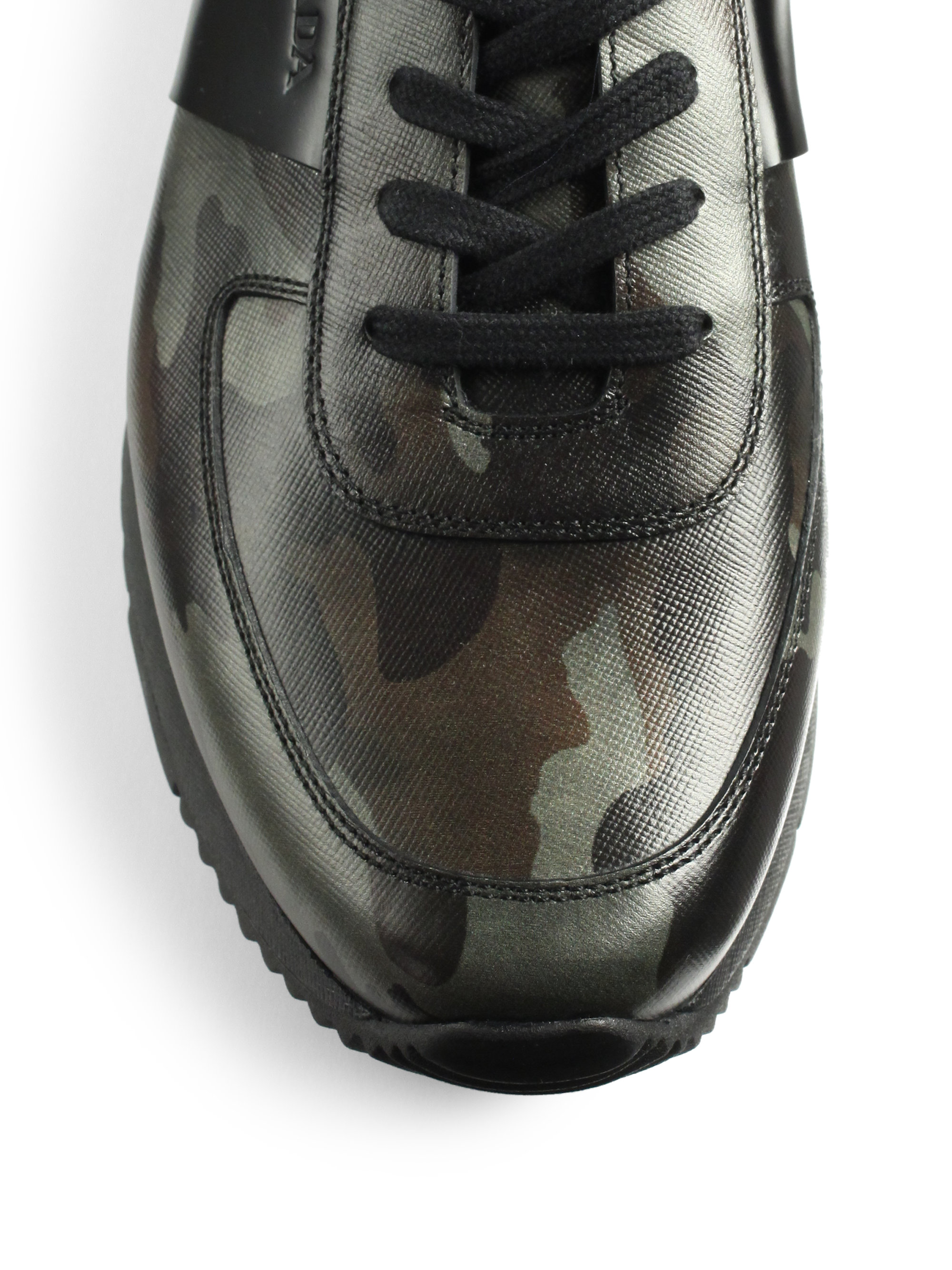 prada mens camo trainers