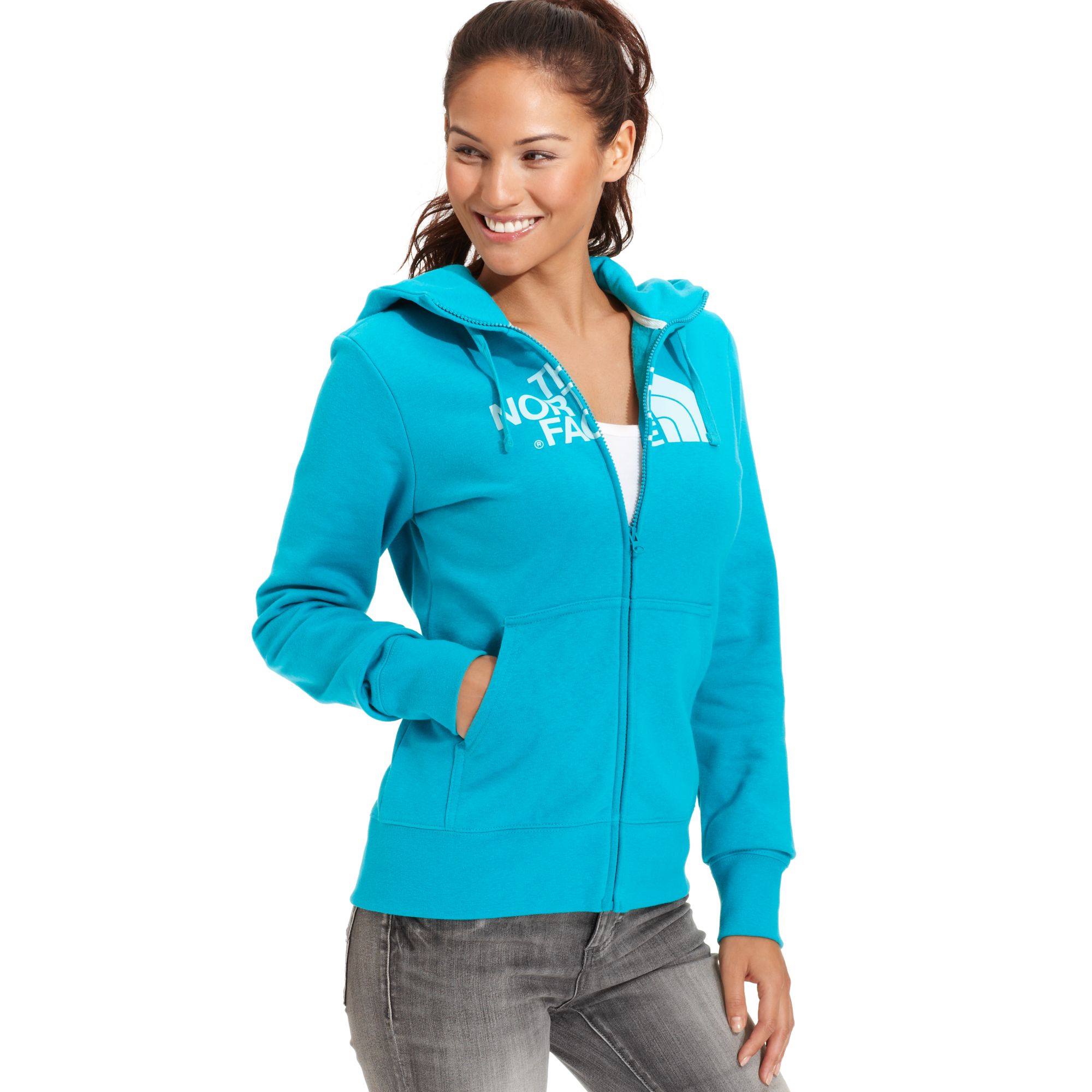 north face zip up sweatshirt