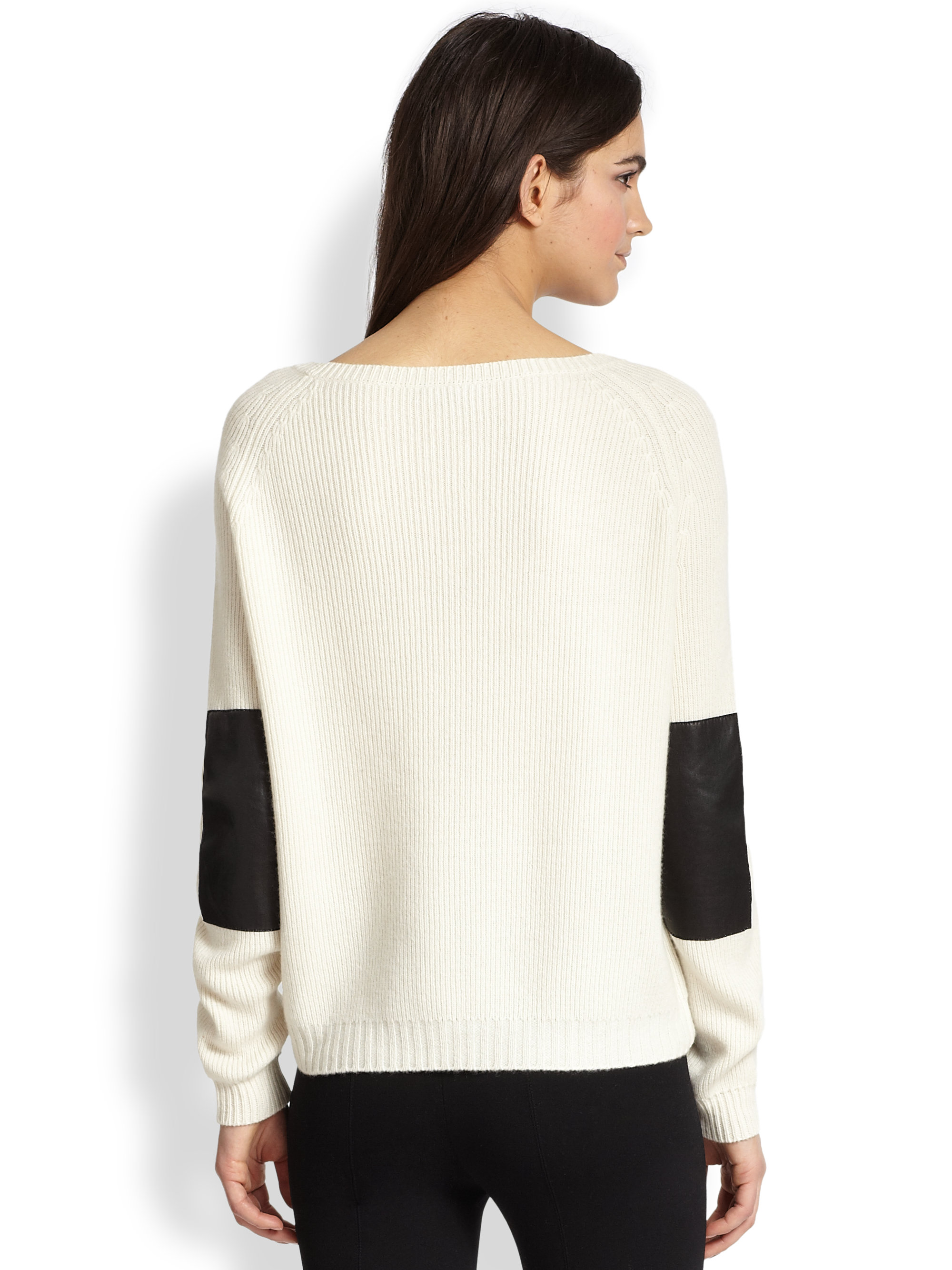 elbow patches for cashmere sweater