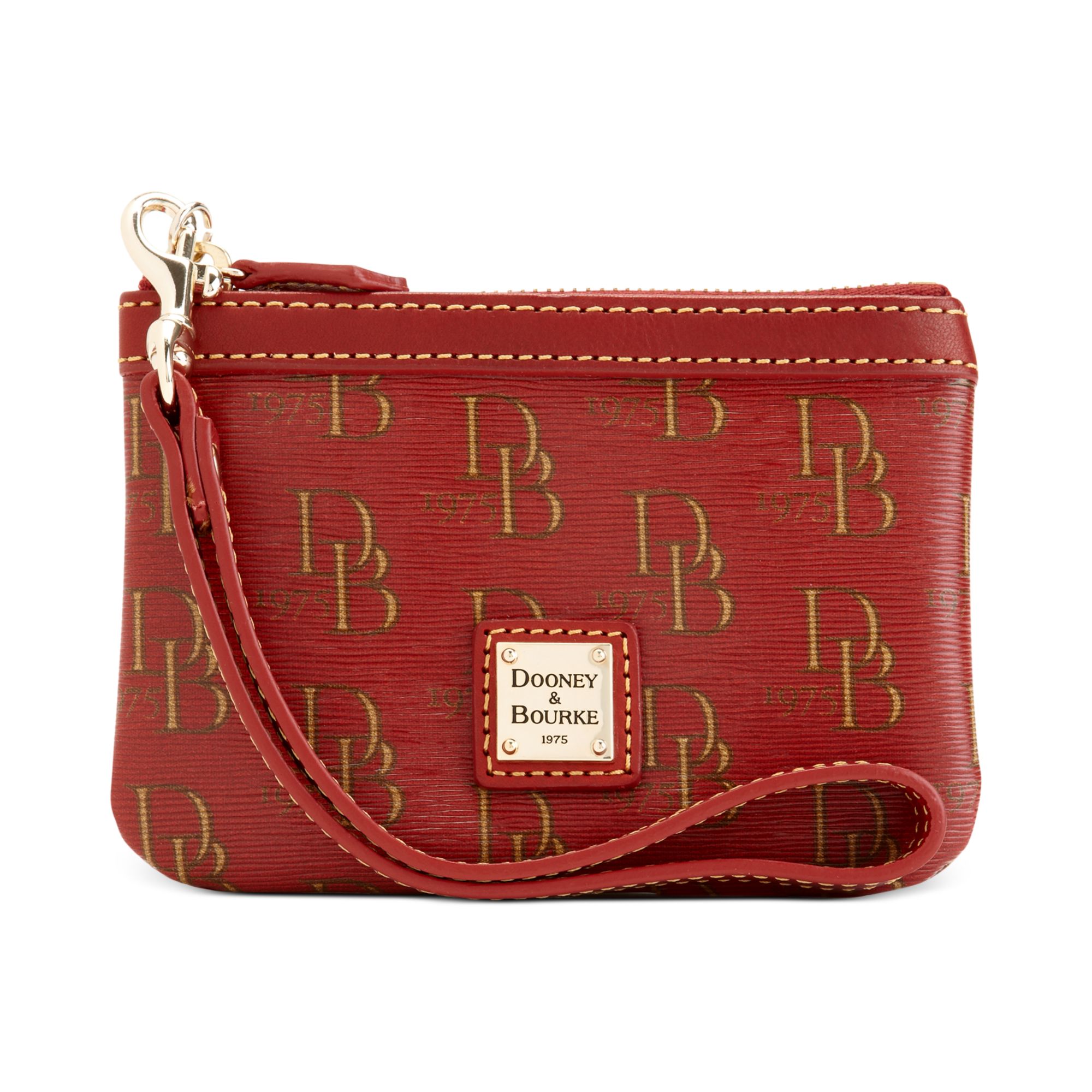 Dooney & Bourke Signature Medium Wristlet in Red Lyst
