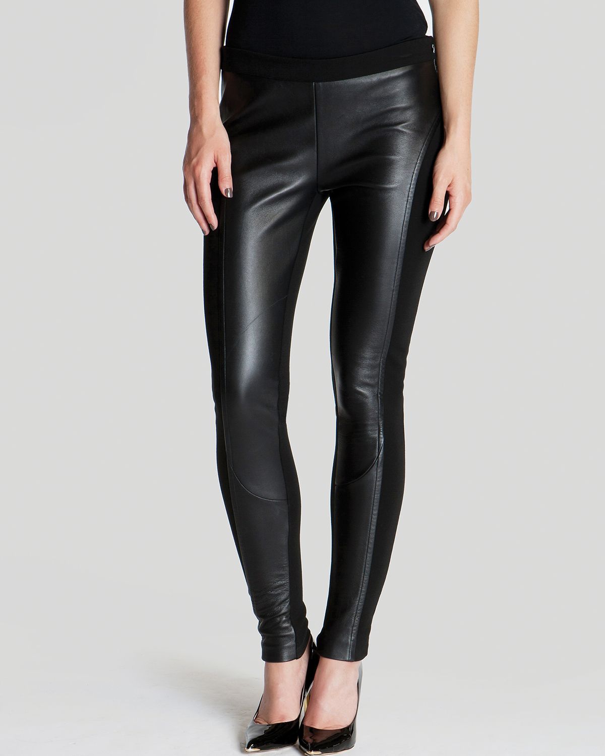 Ted baker Leggings Wyona Leather Front Jodhpur in Black Lyst