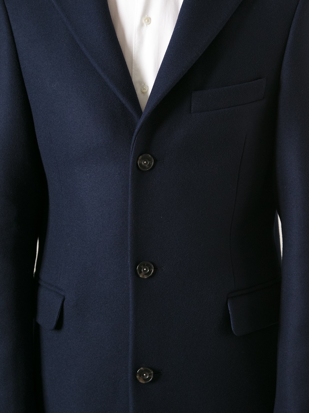 Lyst - Acne Studios Garret Overcoat in Blue for Men