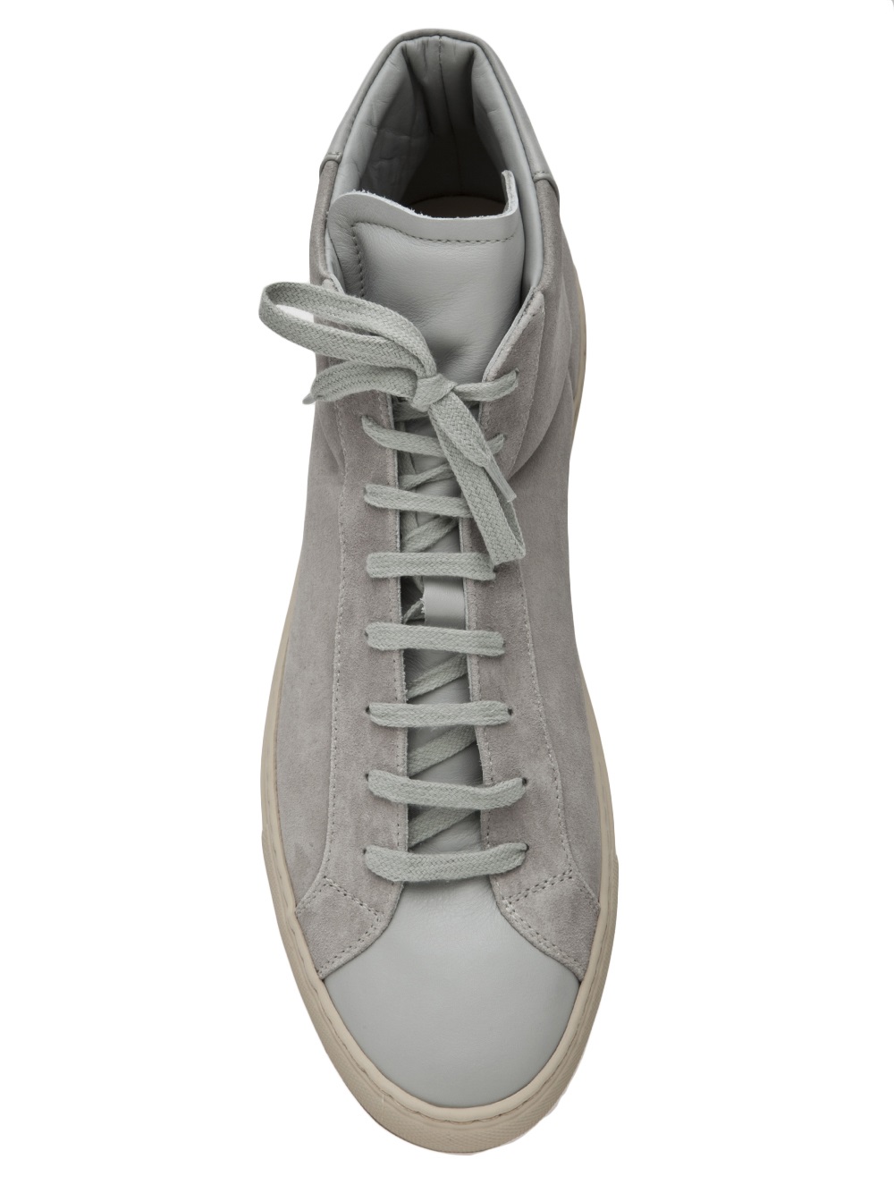 Common Projects High Top Sneaker in Grey (Gray) for Men - Lyst