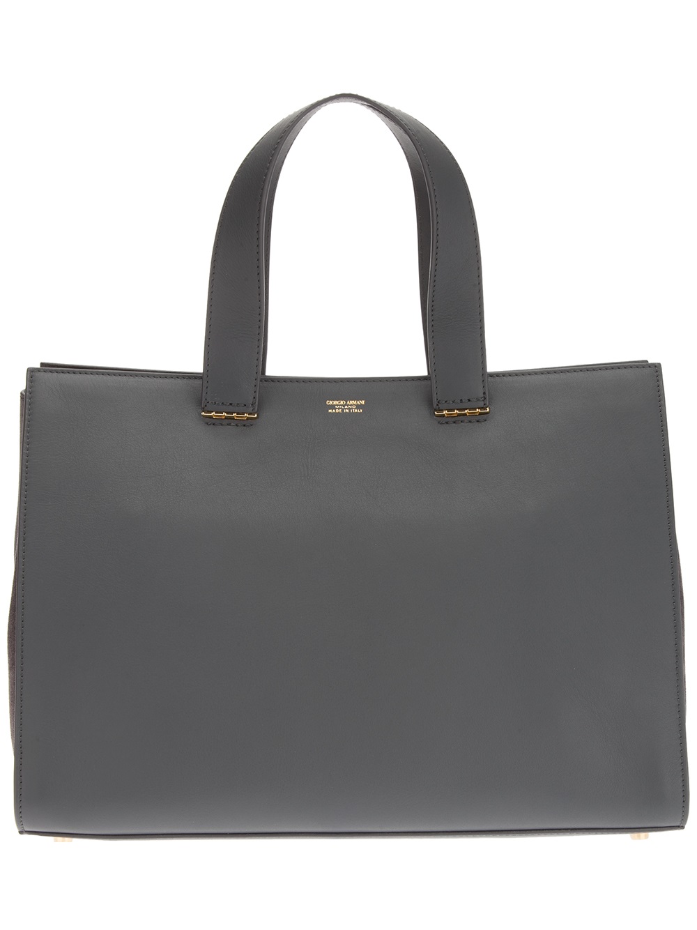 grey armani purse