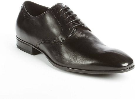 Hugo Boss Veros Leather Dress Shoes in Black for Men | Lyst