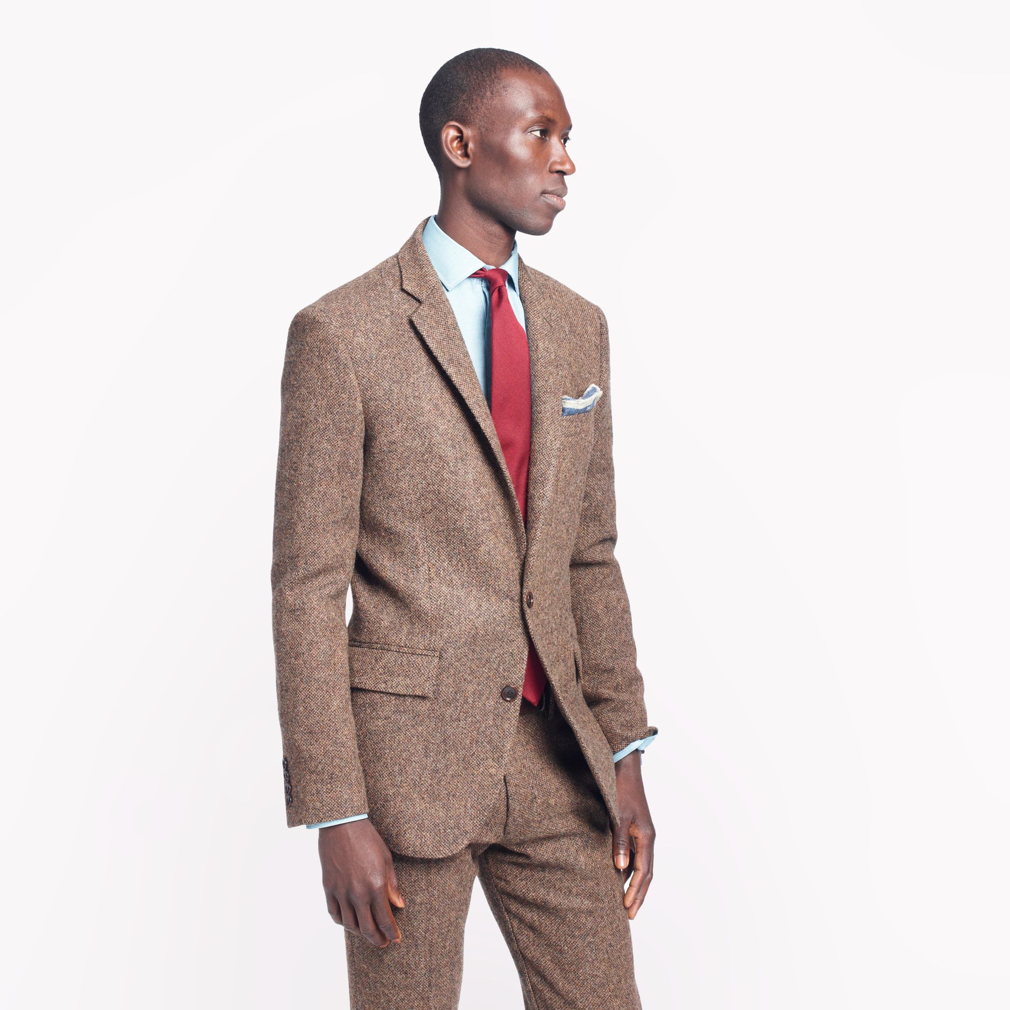 J.crew Ludlow Suit Jacket With Double Vent In English Tweed in Brown