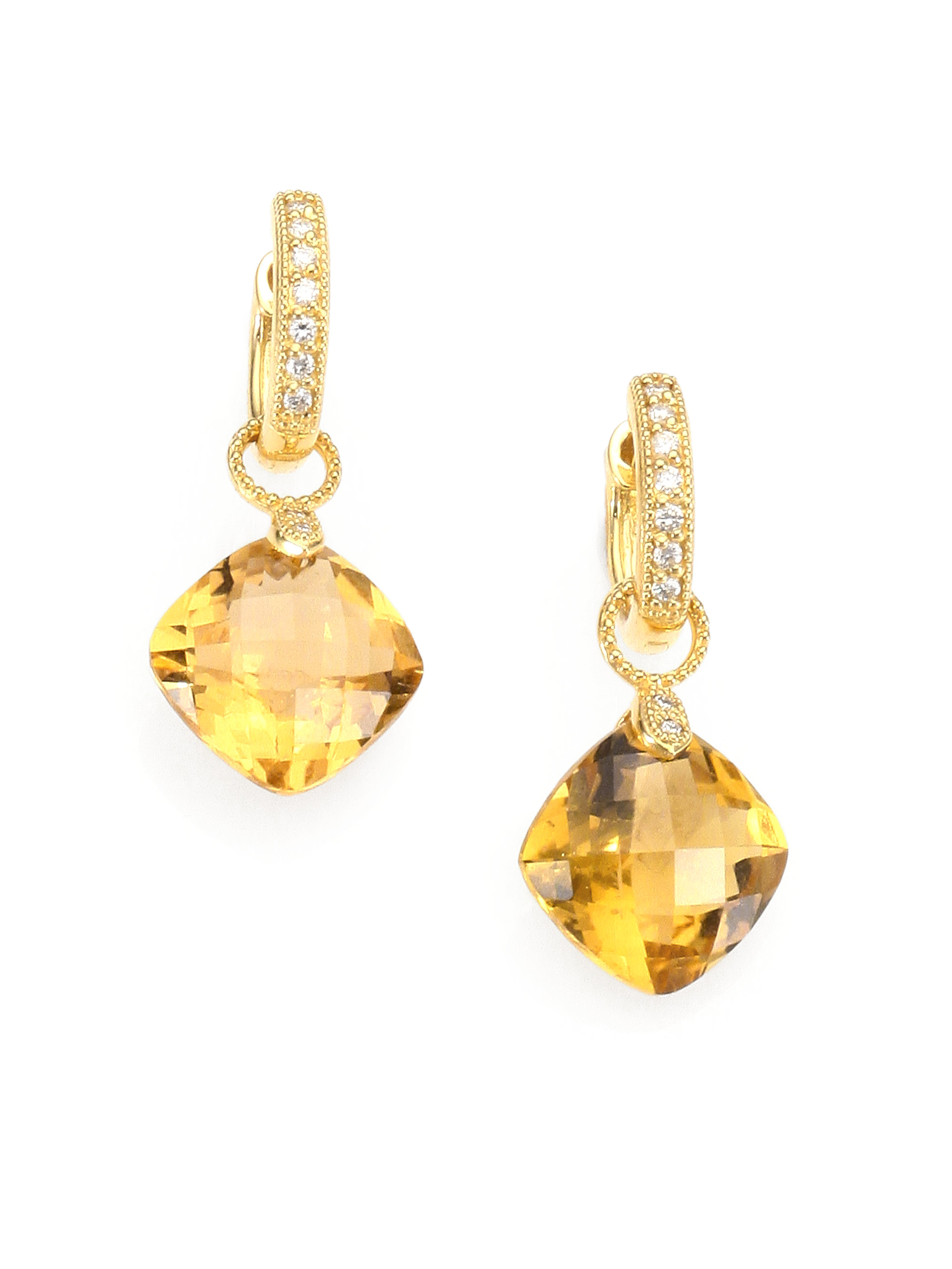 Lyst Jude Frances Champagne Citrine Diamond And 18k Yellow Gold Gallery