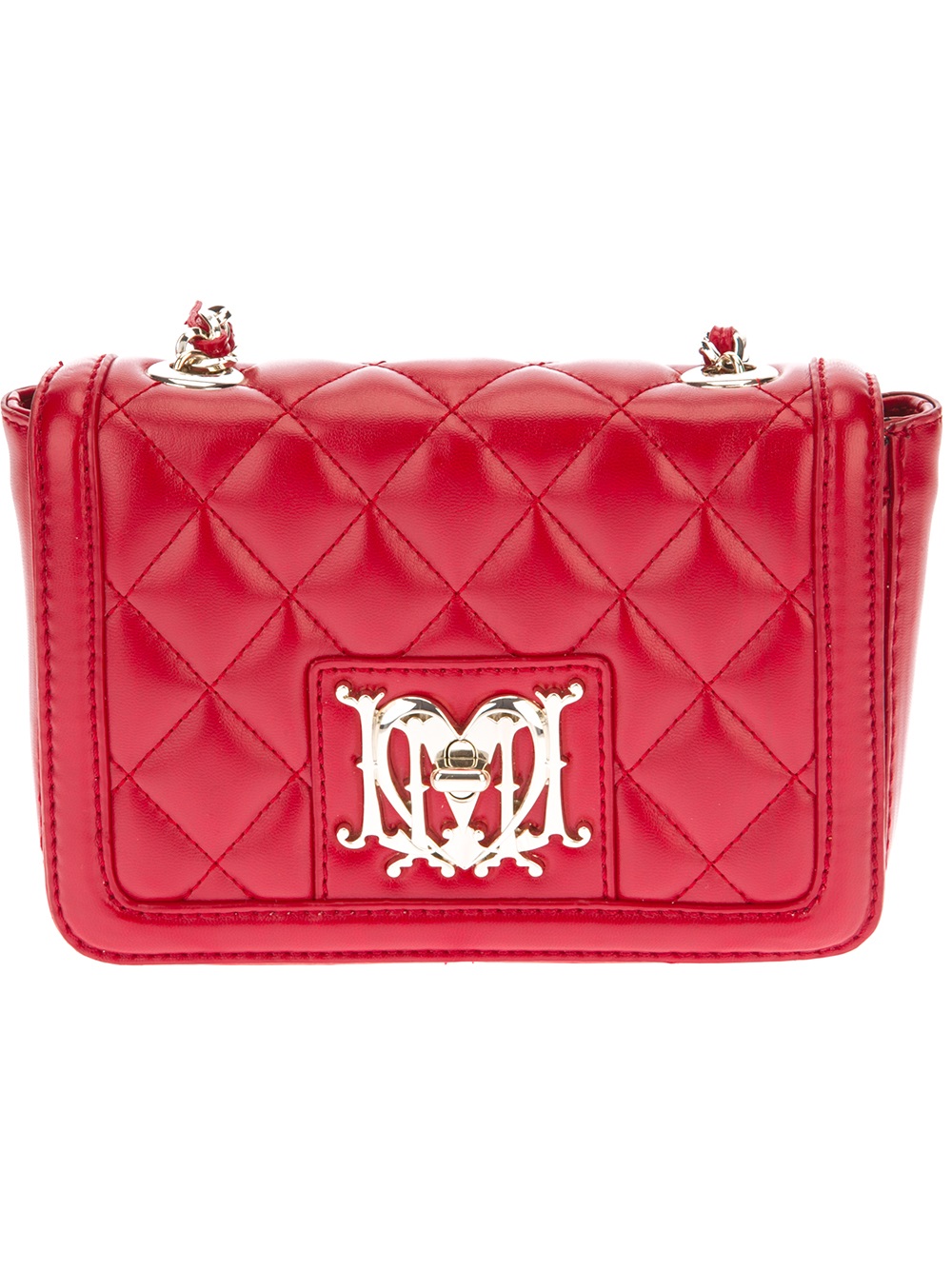 Love Moschino Quilted Shoulder Bag in Red Lyst