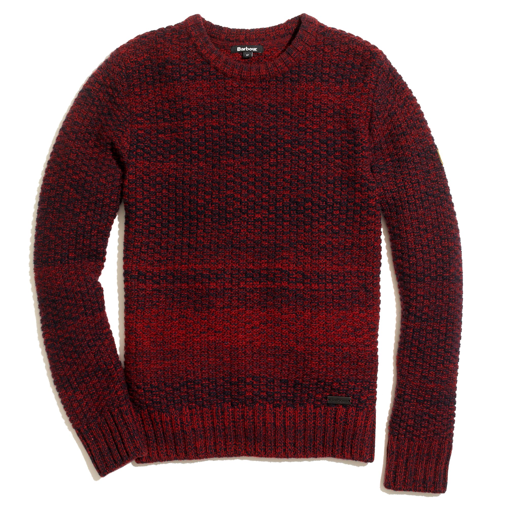 Madewell Barbourreg Danby Marled Sweater in Red | Lyst