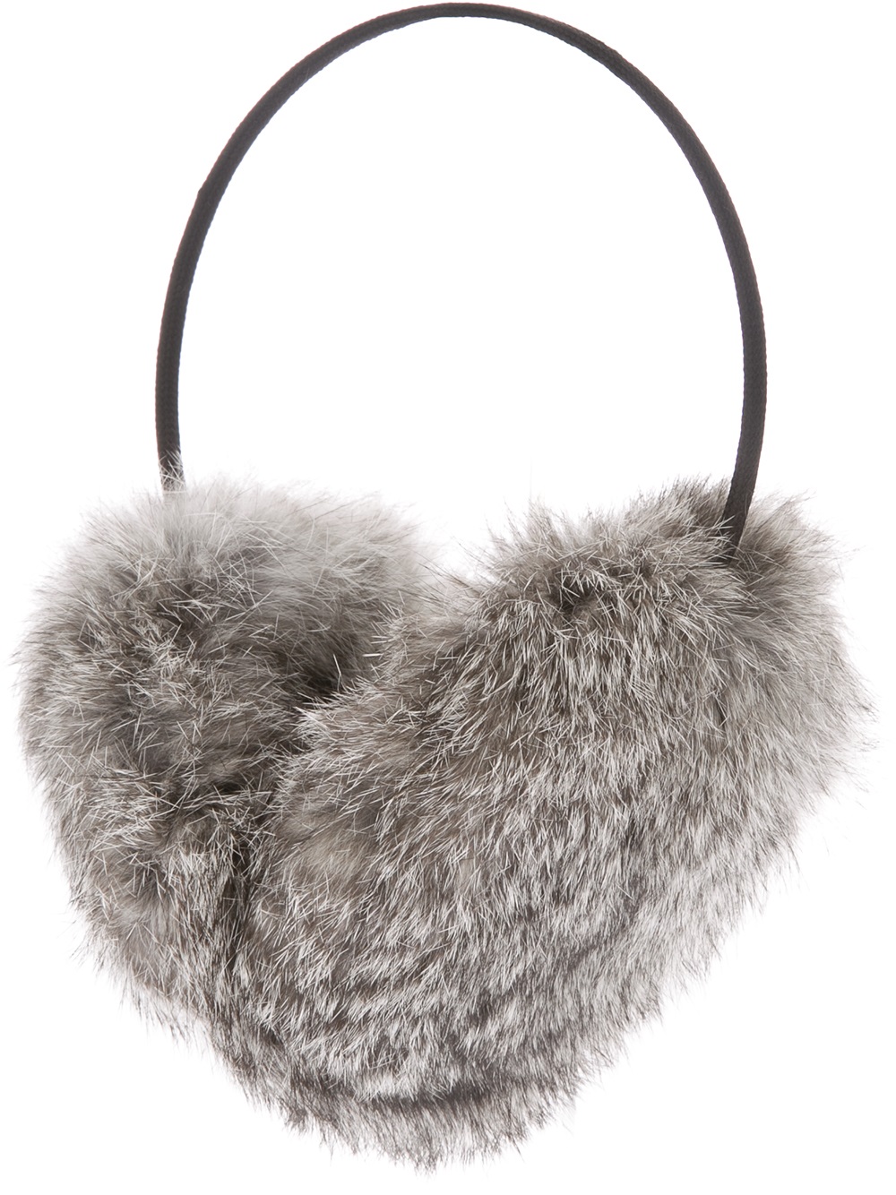 Meteo by Yves Salomon Rabbit Fur Earmuffs in Grey (Gray) - Lyst