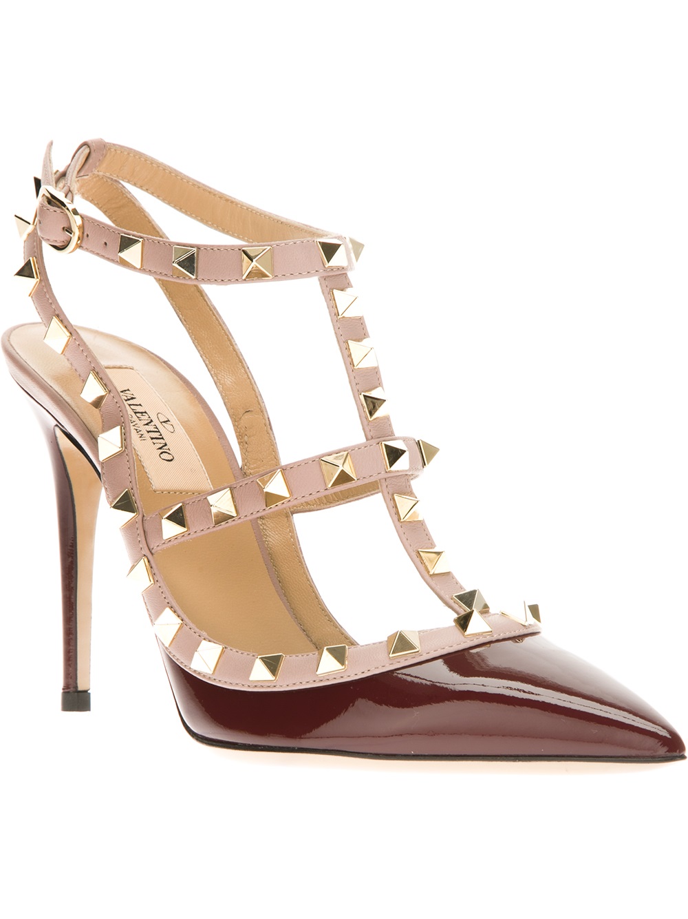Lyst - Valentino Studded Sandal in Red