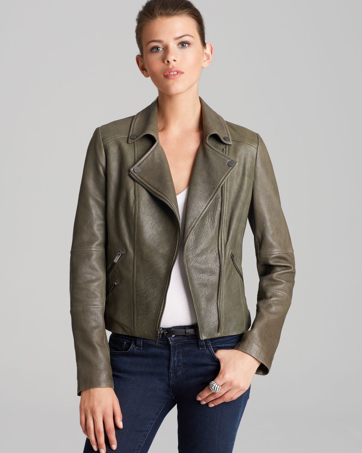 bcbg army green jacket