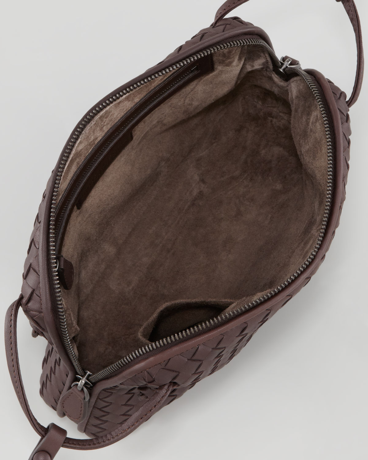 Bottega Intrecciato Messenger Bag in Brown Lyst
