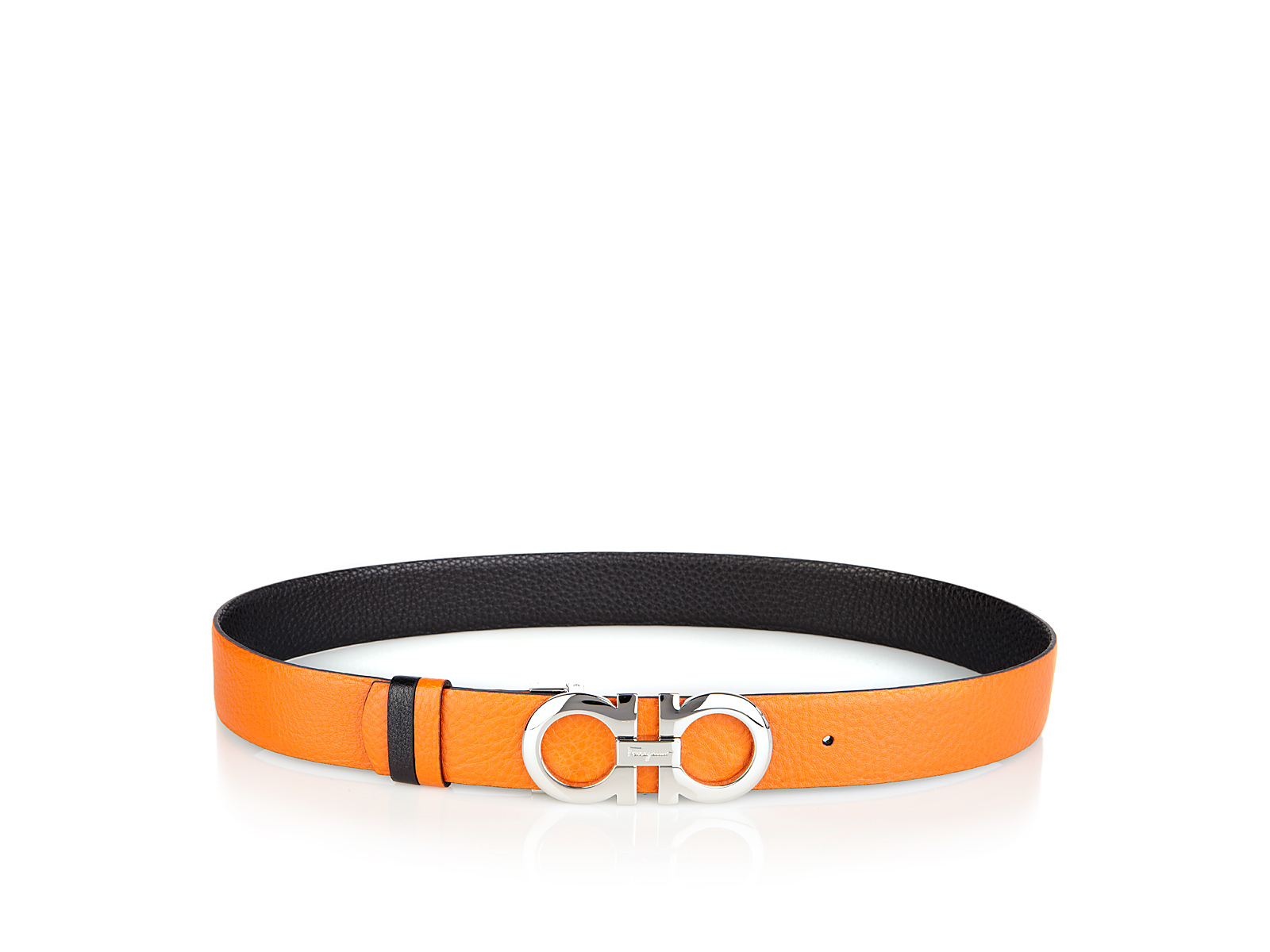 Ferragamo Adjustable and Reversible Belt in Orange | Lyst