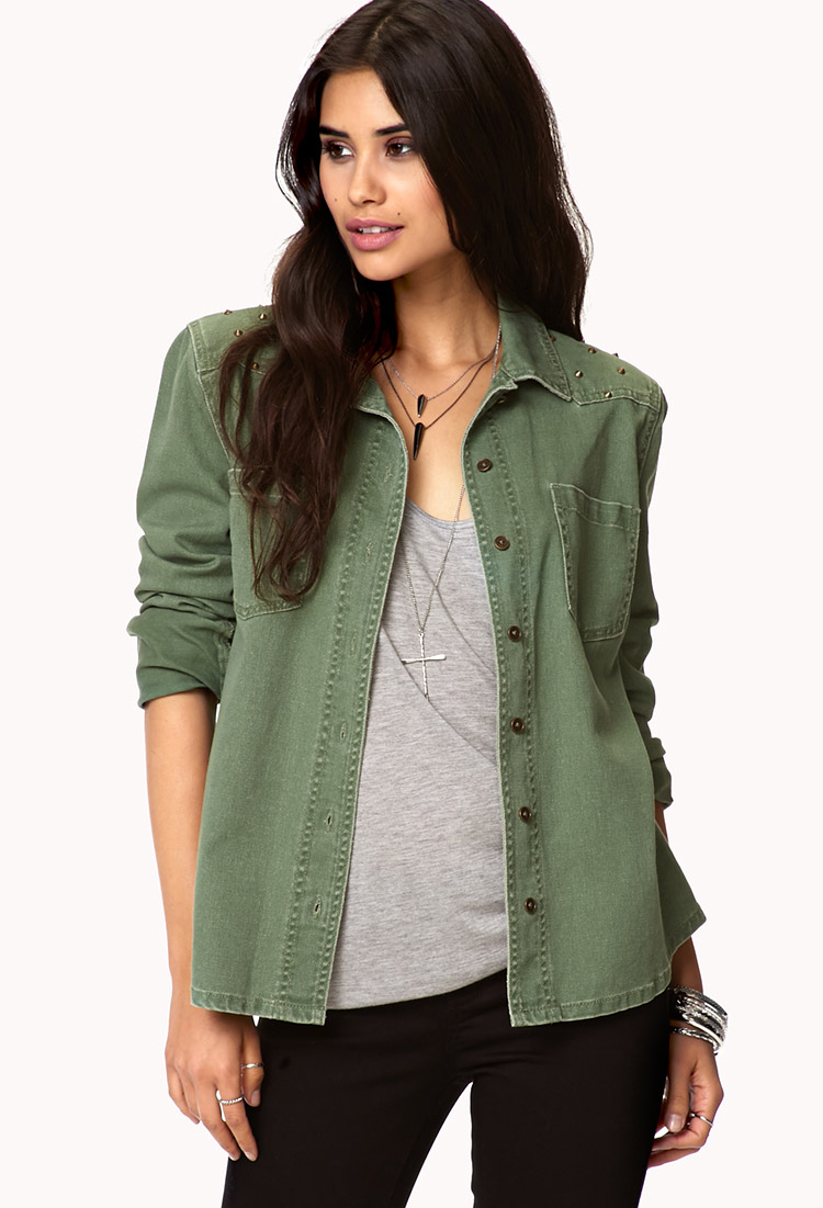 denim tops forever 21