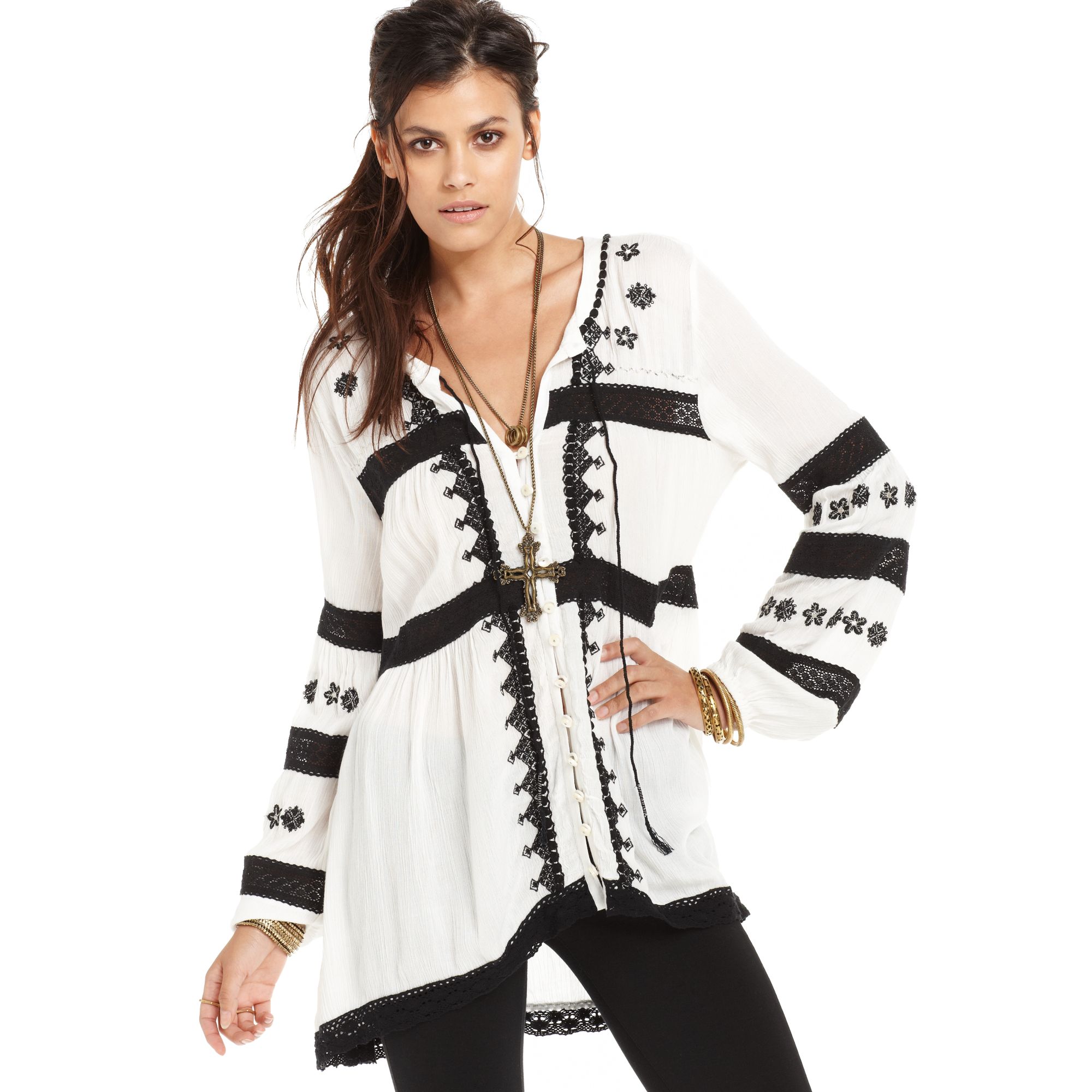 macys free people top