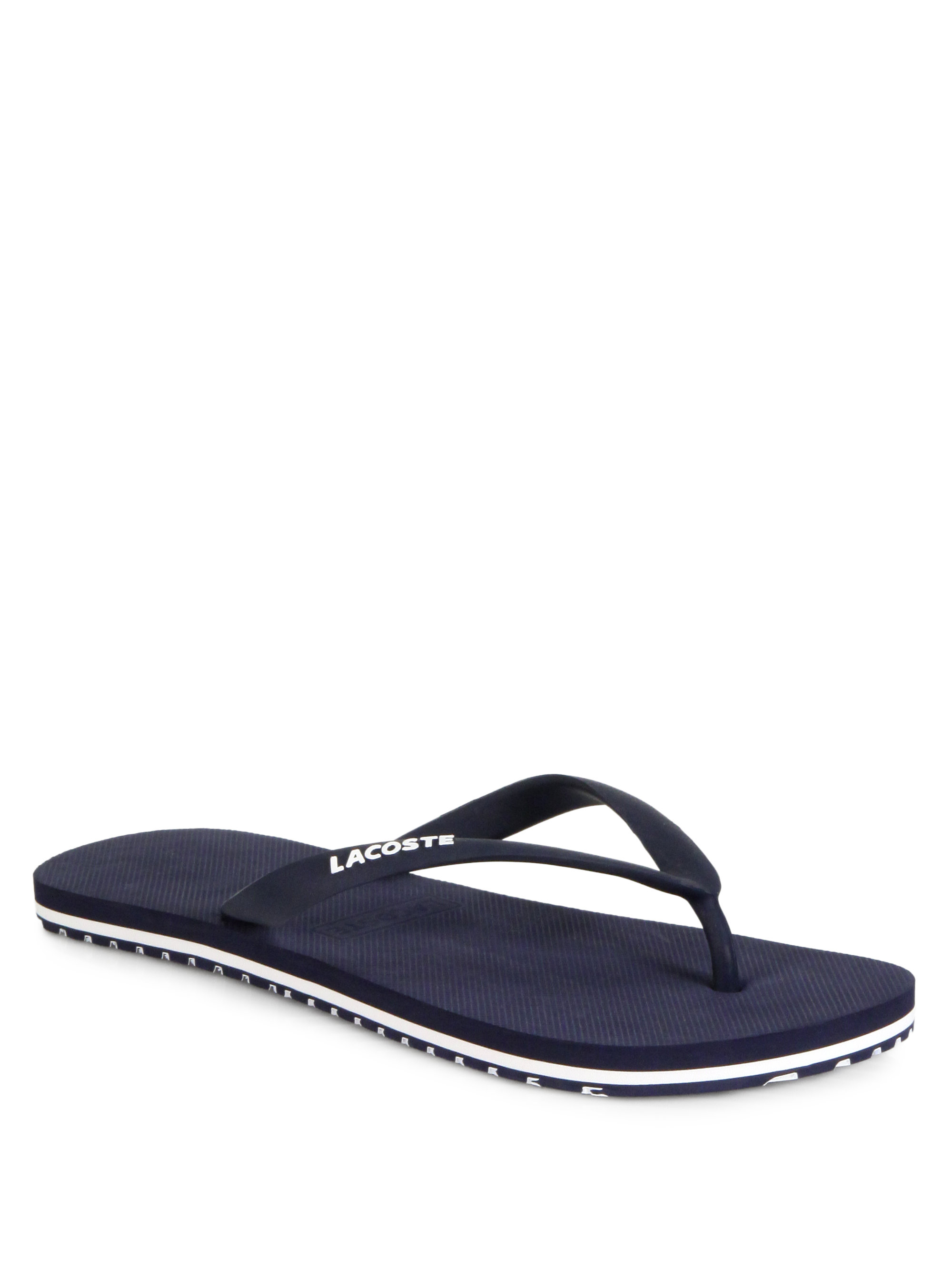 lacoste nosara flip flops