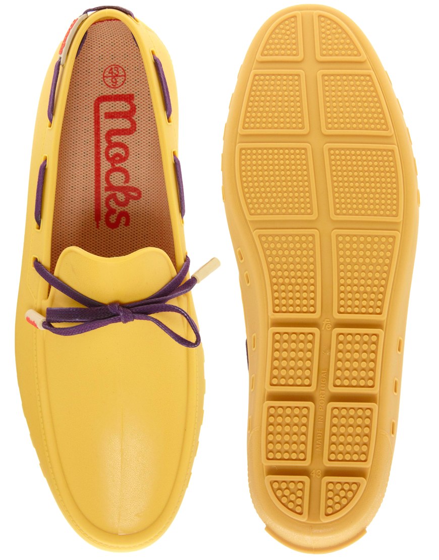 Fred Perry Mocks Rubber Loafers in Yellow for Men Lyst