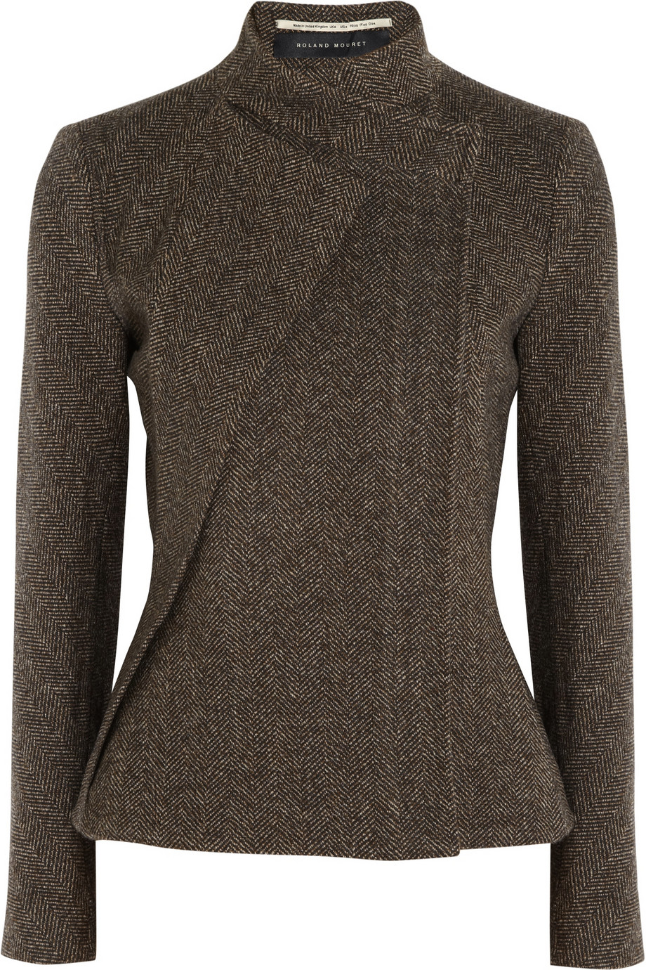 Lyst - Roland Mouret Tulkinghorn Herringbone Tweed Jacket in Brown