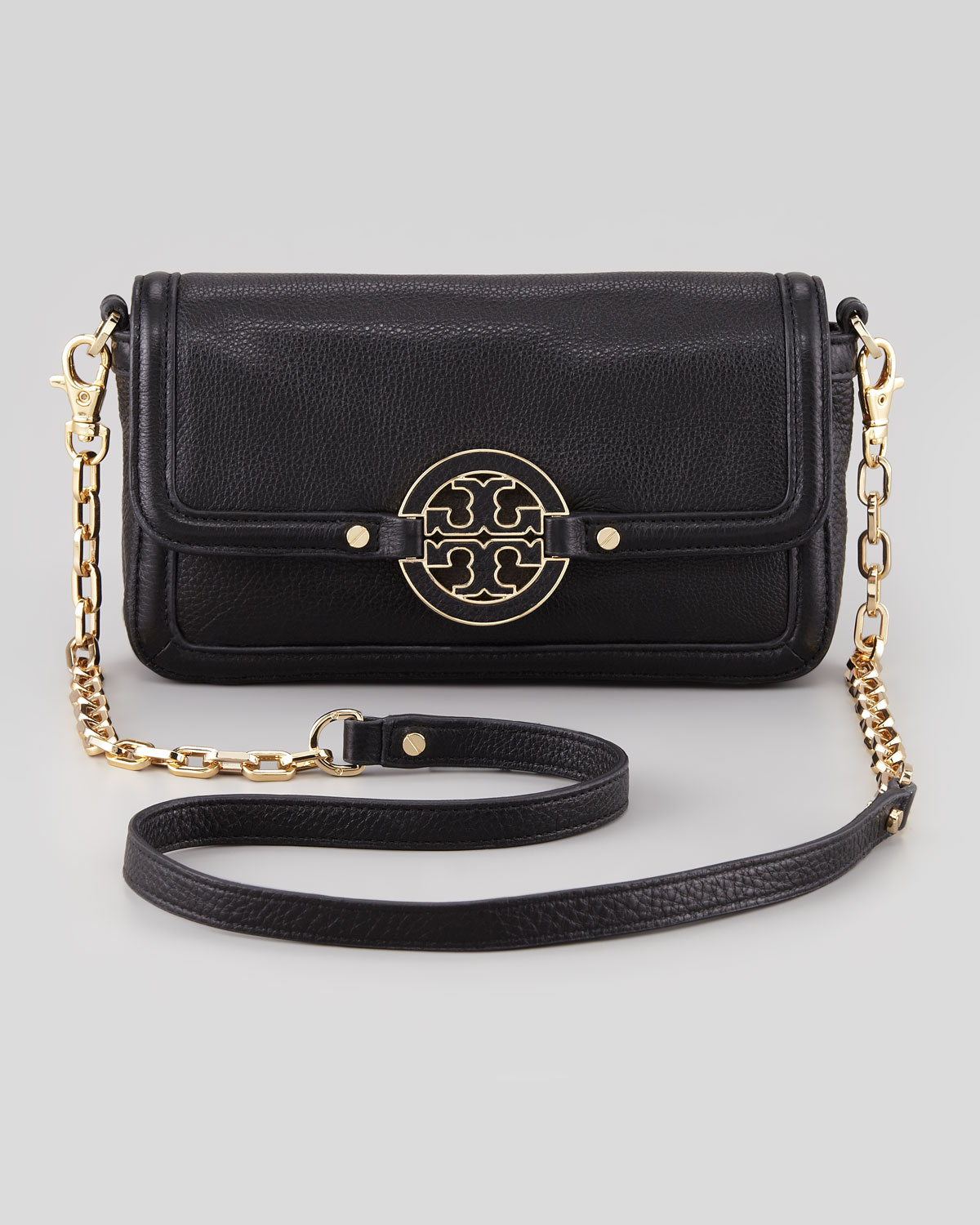 Tory Burch Amanda Chain Strap Mini Crossbody Bag Black - Lyst