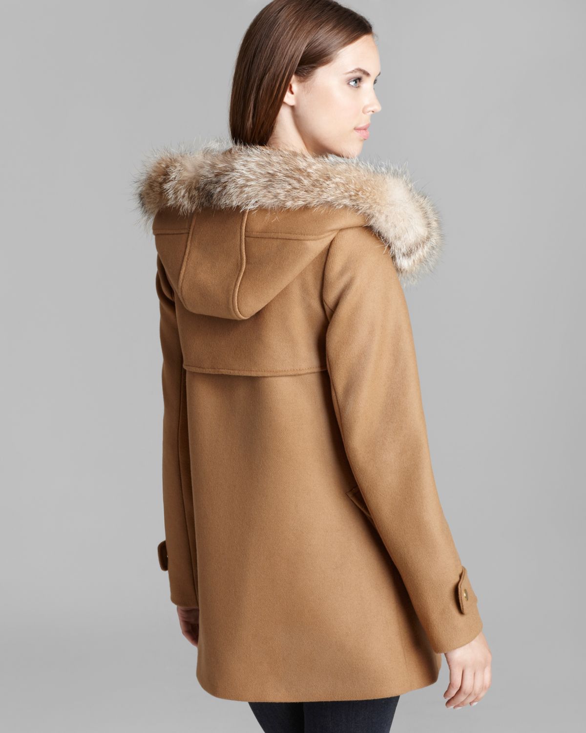 trina turk camel coat