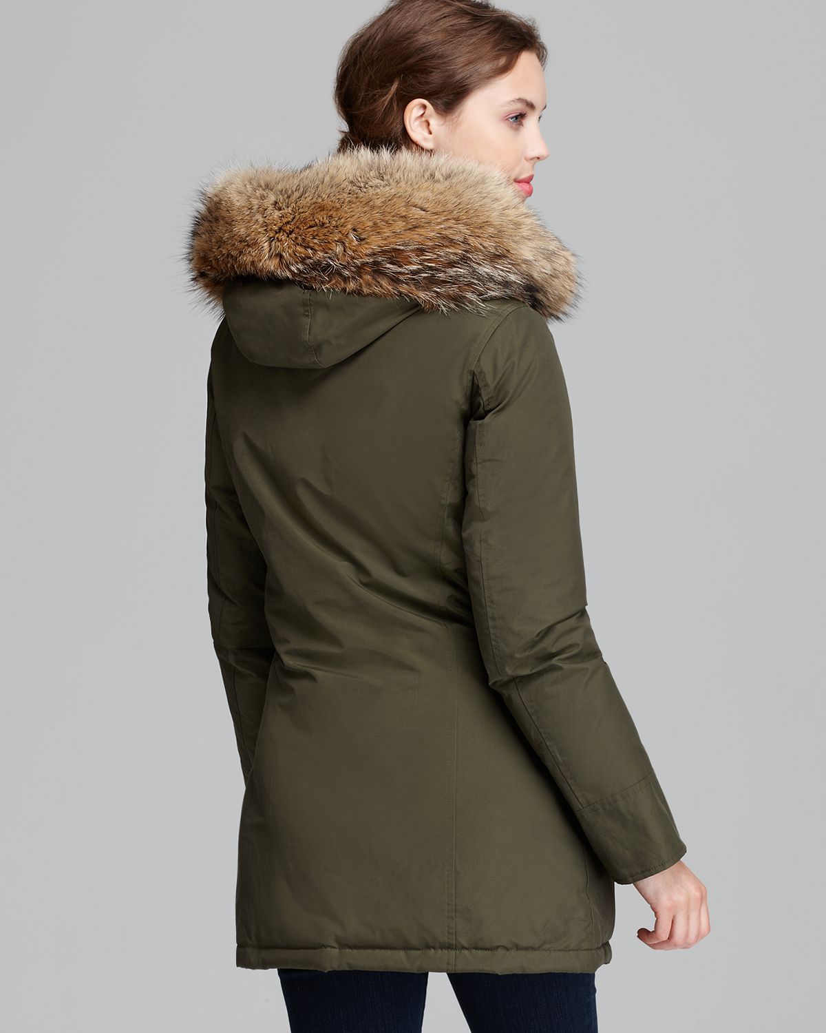 woolrich olive parka