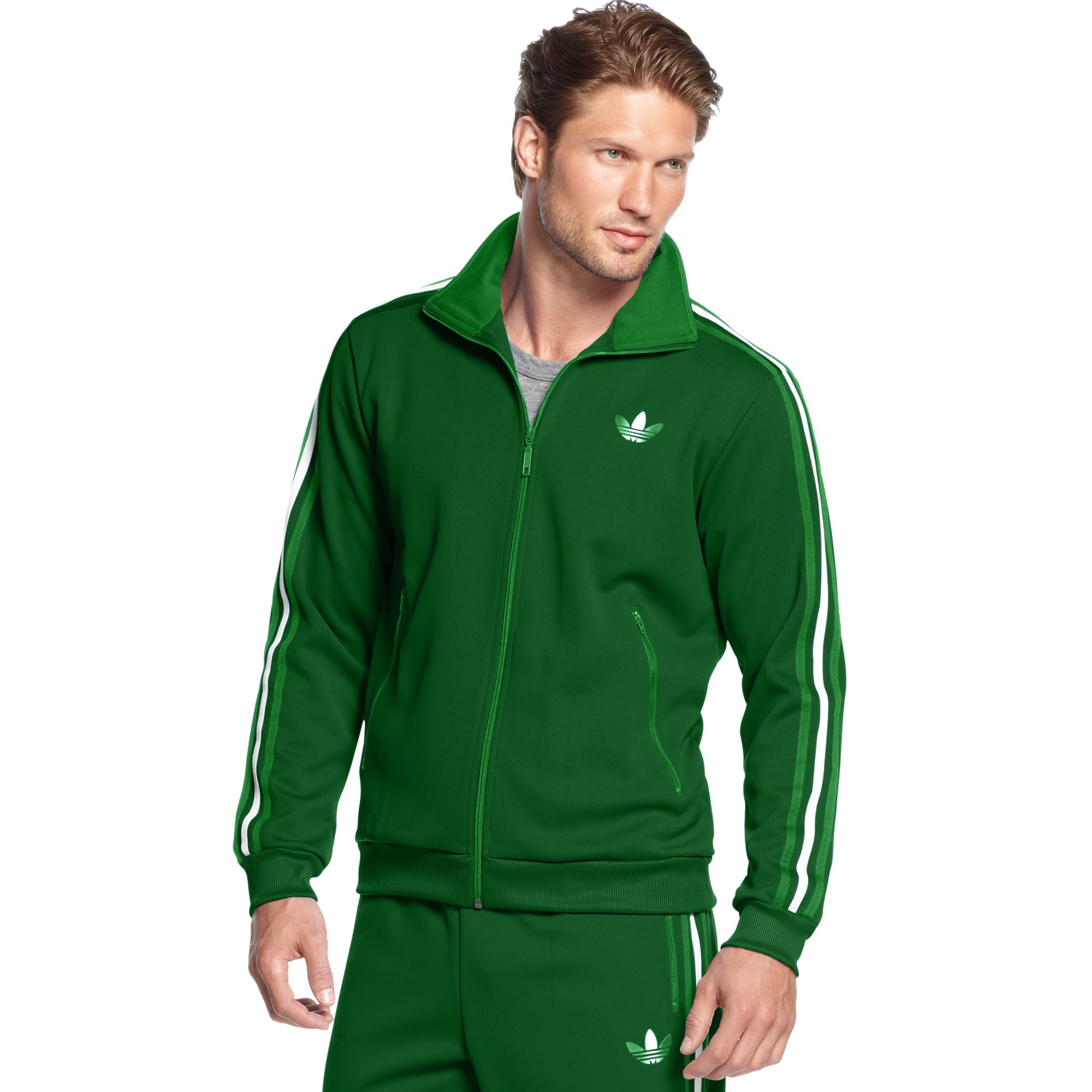 adidas Jacket Green for | Lyst