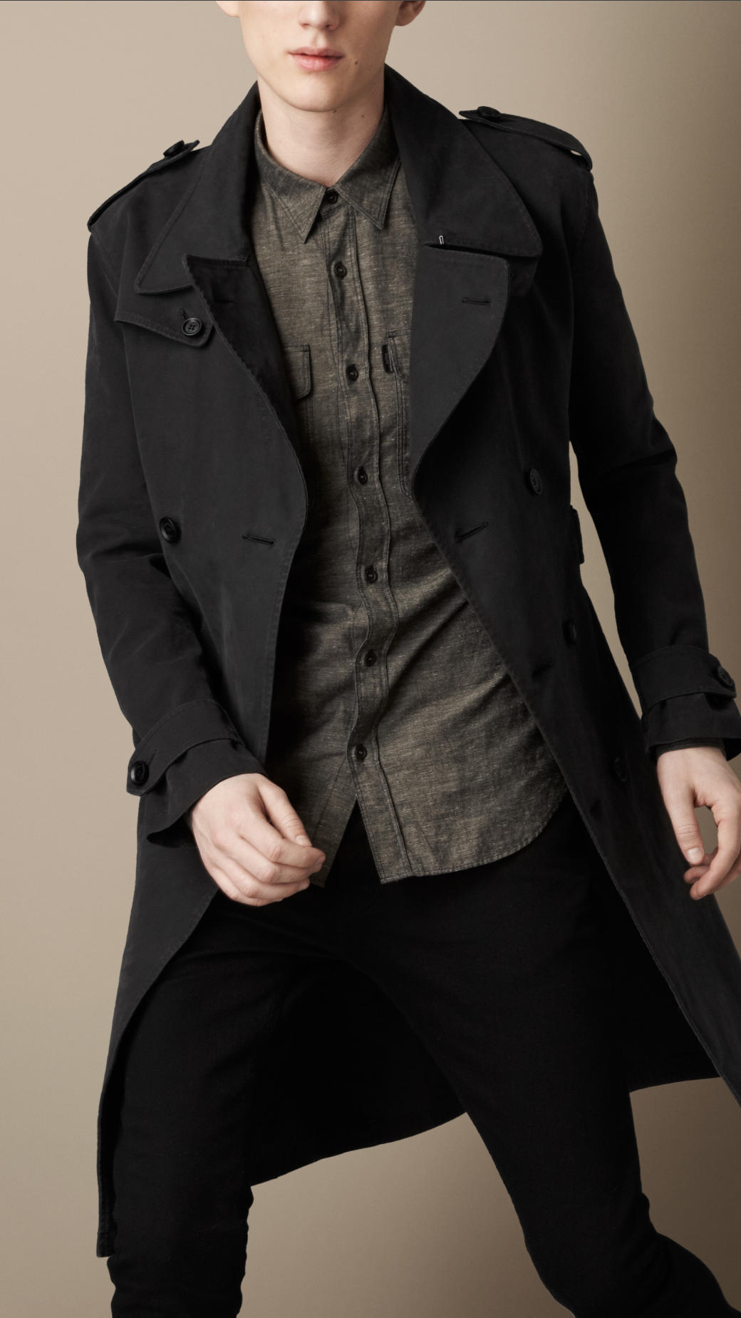 Black Trench Coats For Men