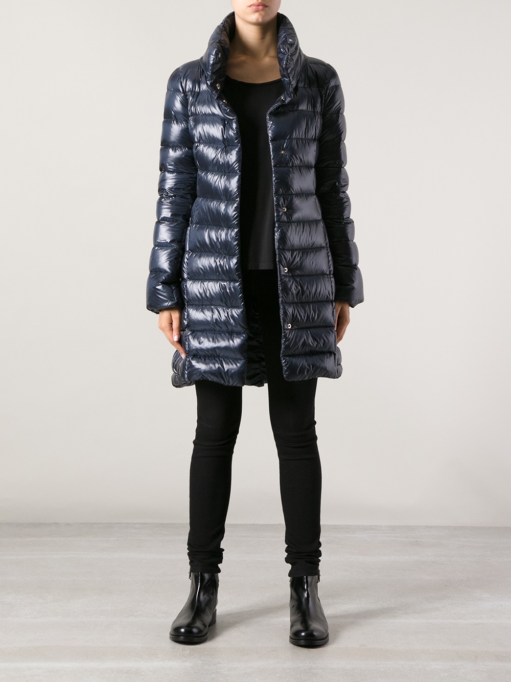 Lyst - Herno Padded Coat in Blue