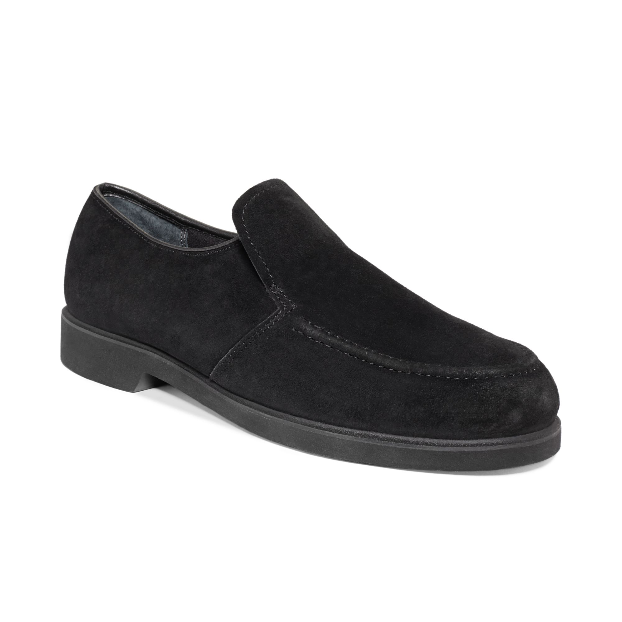 black suede hush puppies