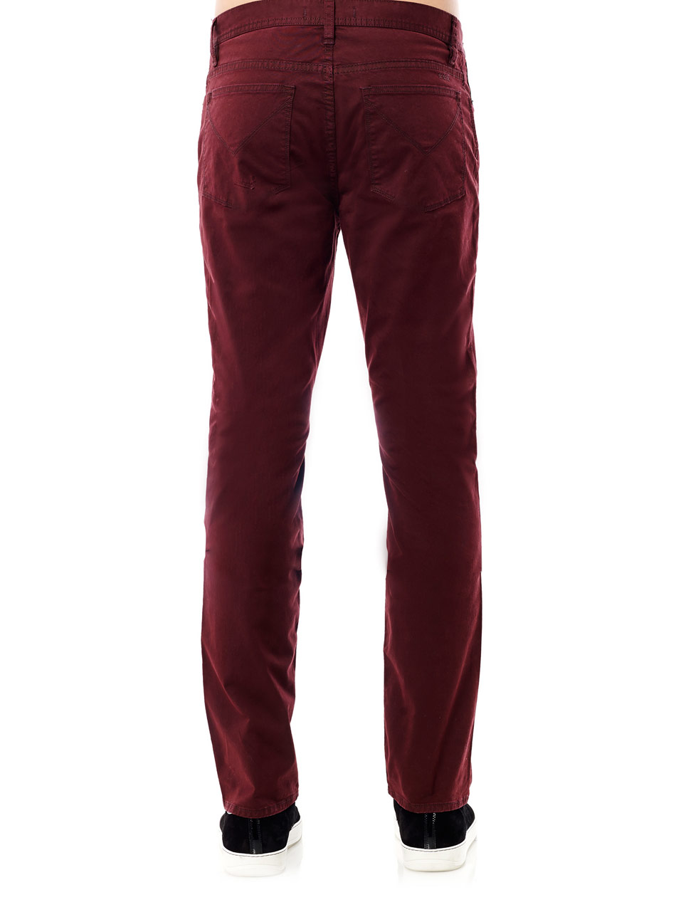 John Varvatos Star USA Men's Knit Bowery Slim Straight Jeans BYTR Merlot 